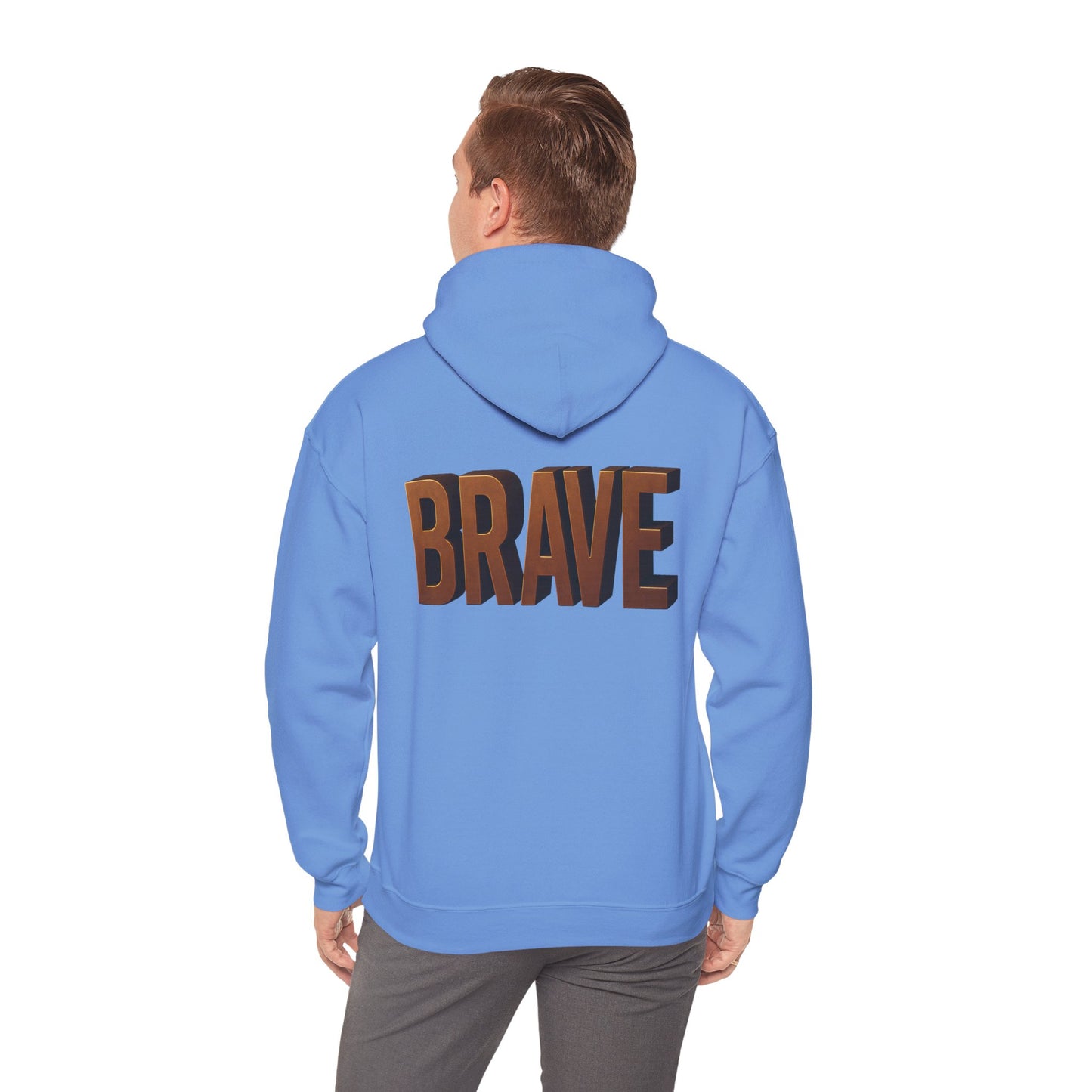 Brave Inspirational Hoodie, Inspirational Sweatshirt, Unisex Casual Wear, Gift for Him, Motivational Clothing