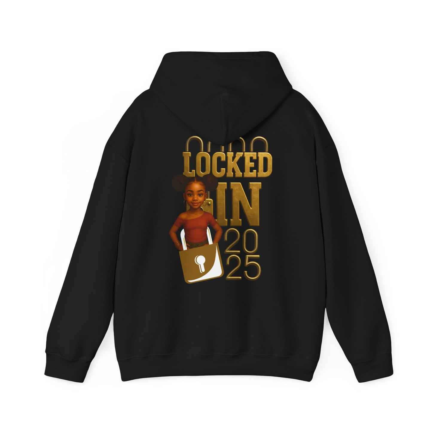 Locked In 2025 Hoodie, Unisex Heavy Blend Sweatshirt, Birthday Gift, Celebration Wear, Trendy Casual Outfit, Relaxed Style
