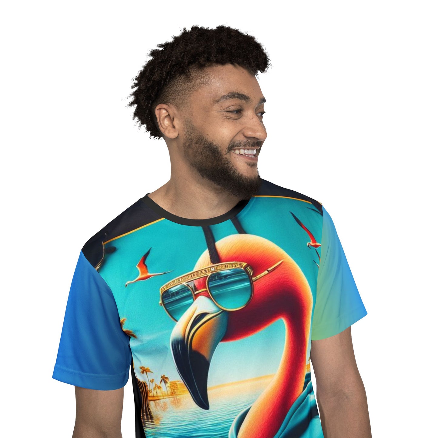 Bahama Mingo, Vibrant Tropical Sports Jersey - Fun and Unique Men's Apparel for Parties, Beach Days, Birthdays, Festivals, and More!