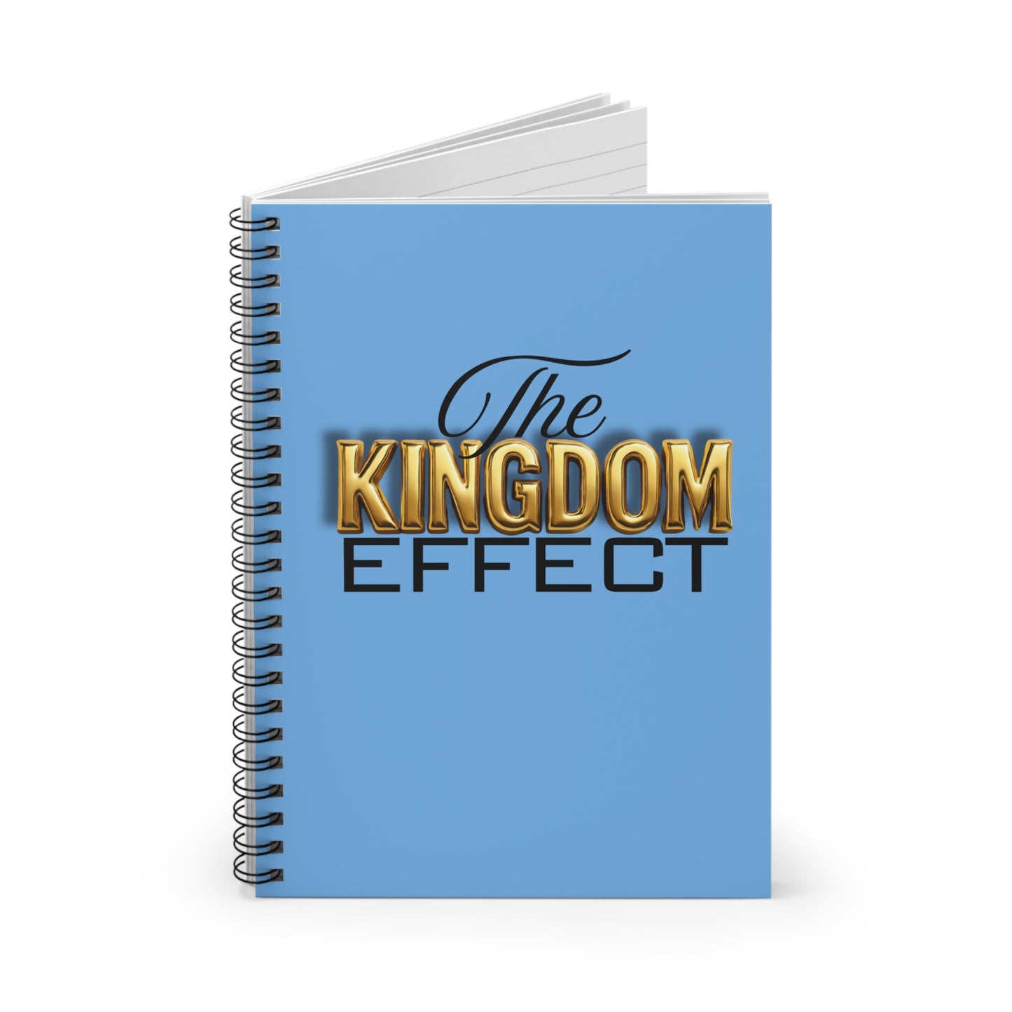 The Kingdom Effect Spiral Notebook Blue- Ideal for Students, Journals, Back to School, Writing Supplies, Gift for Writers, Unique Stationery