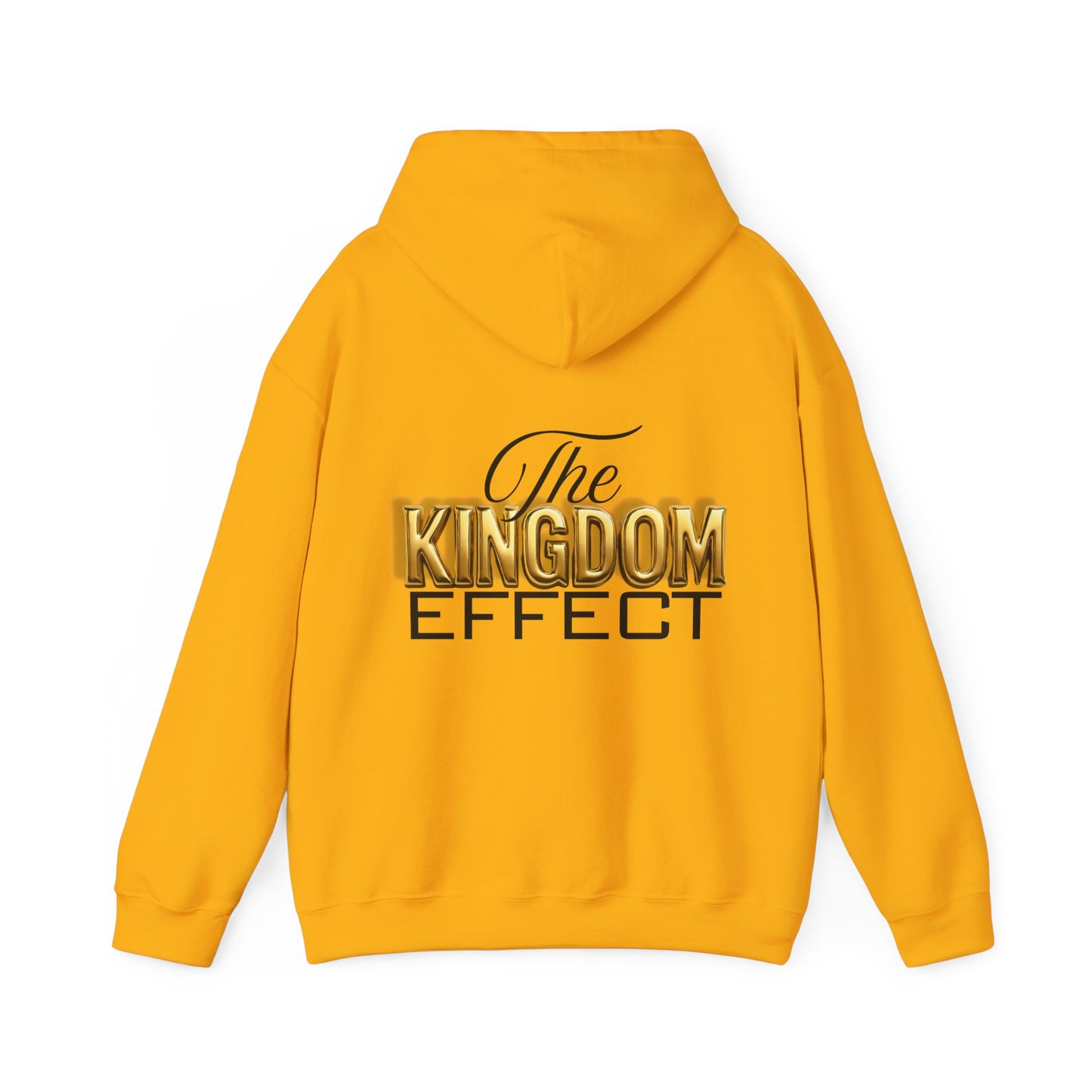 The Kingdom Effect Hoodie (Gold) | Unisex Heavy Blend Sweatshirt for Comfort, Stylish Gift, Cozy Layers, Fashion Statement, Unique Design