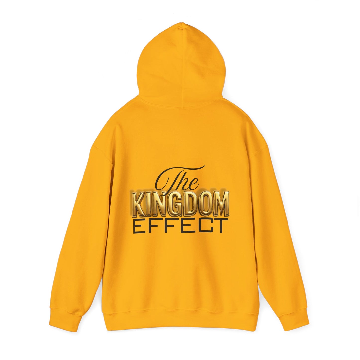 The Kingdom Effect Hoodie (Gold) | Unisex Heavy Blend Sweatshirt for Comfort, Stylish Gift, Cozy Layers, Fashion Statement, Unique Design