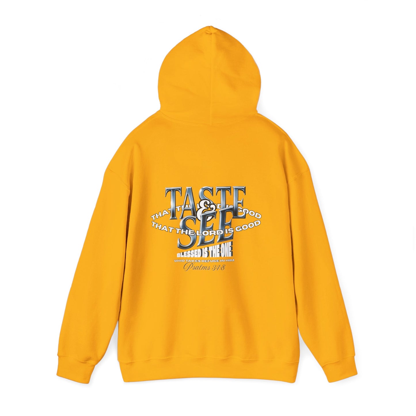 Taste & See Graphic Hoodie - Cozy Unisex Sweatshirt for Everyday Style, Gift for Friends, Inspirational Fashion, Fall Season