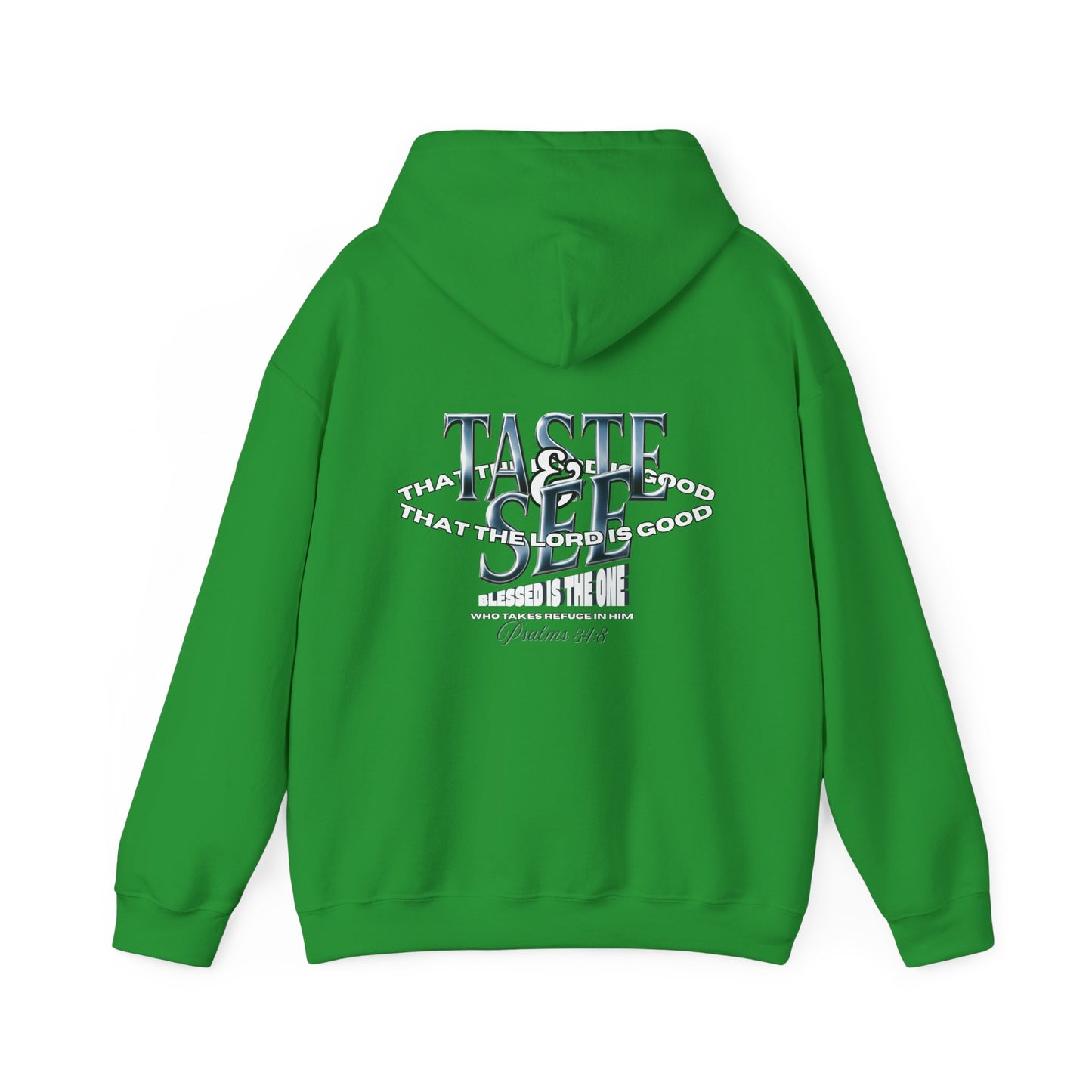 Taste & See Graphic Hoodie - Cozy Unisex Sweatshirt for Everyday Style, Gift for Friends, Inspirational Fashion, Fall Season