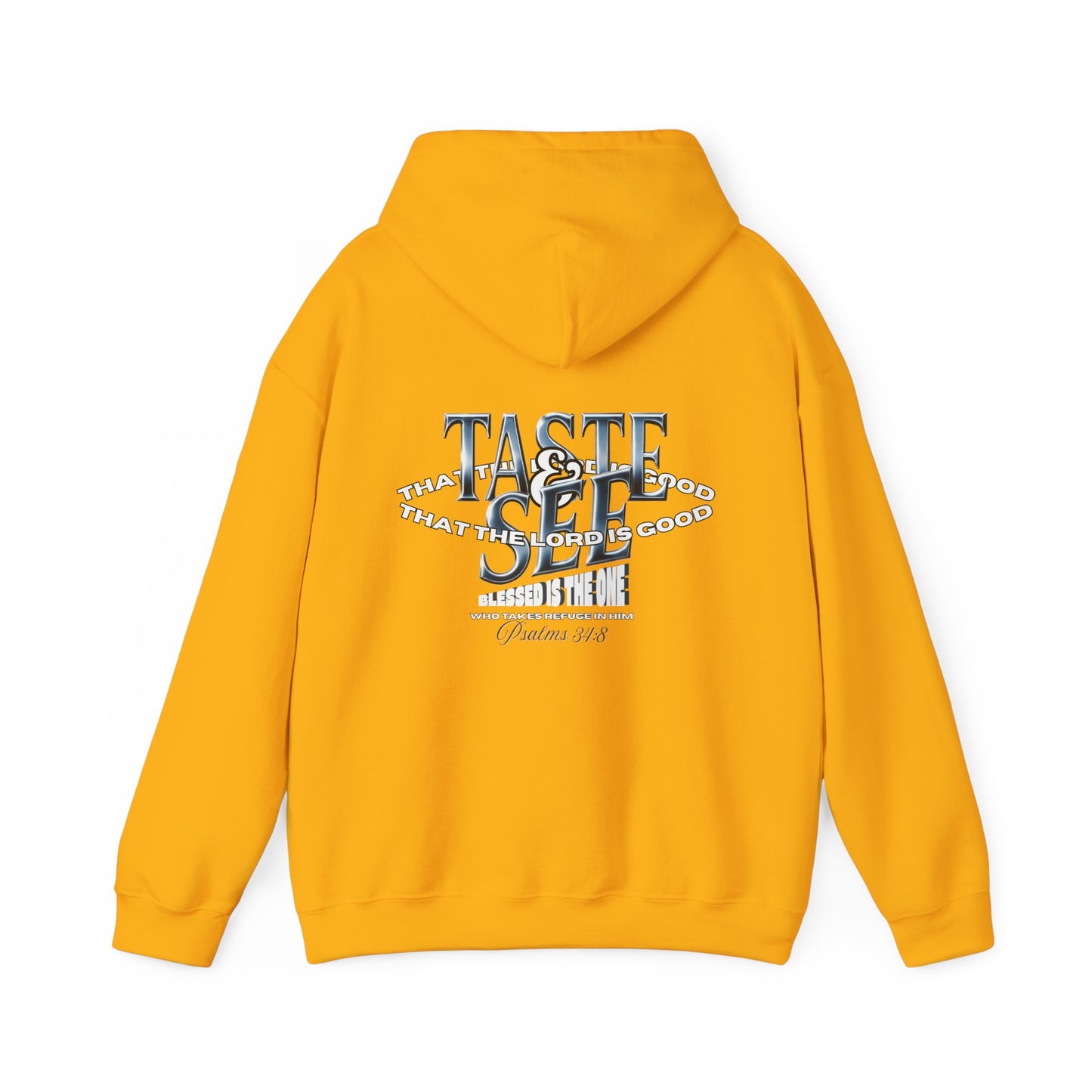 Taste & See Graphic Hoodie - Cozy Unisex Sweatshirt for Everyday Style, Gift for Friends, Inspirational Fashion, Fall Season
