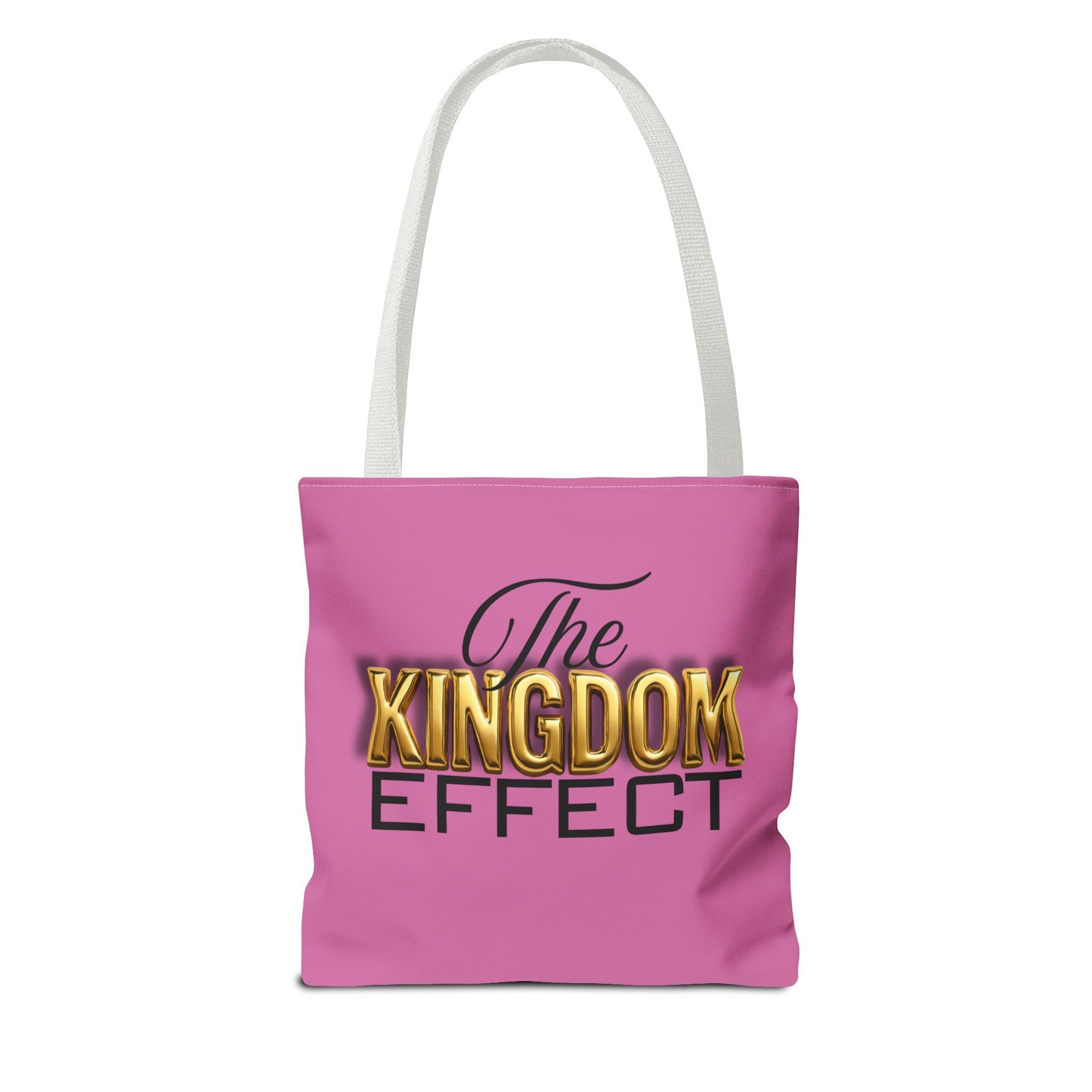 The Kingdom Effect, Pink Stylish Kingdom Effect Tote Bag, Eco-Friendly Shopping Bag, Gift for Kingdom Fans, Trendy Everyday Tote, Motivational Accessory