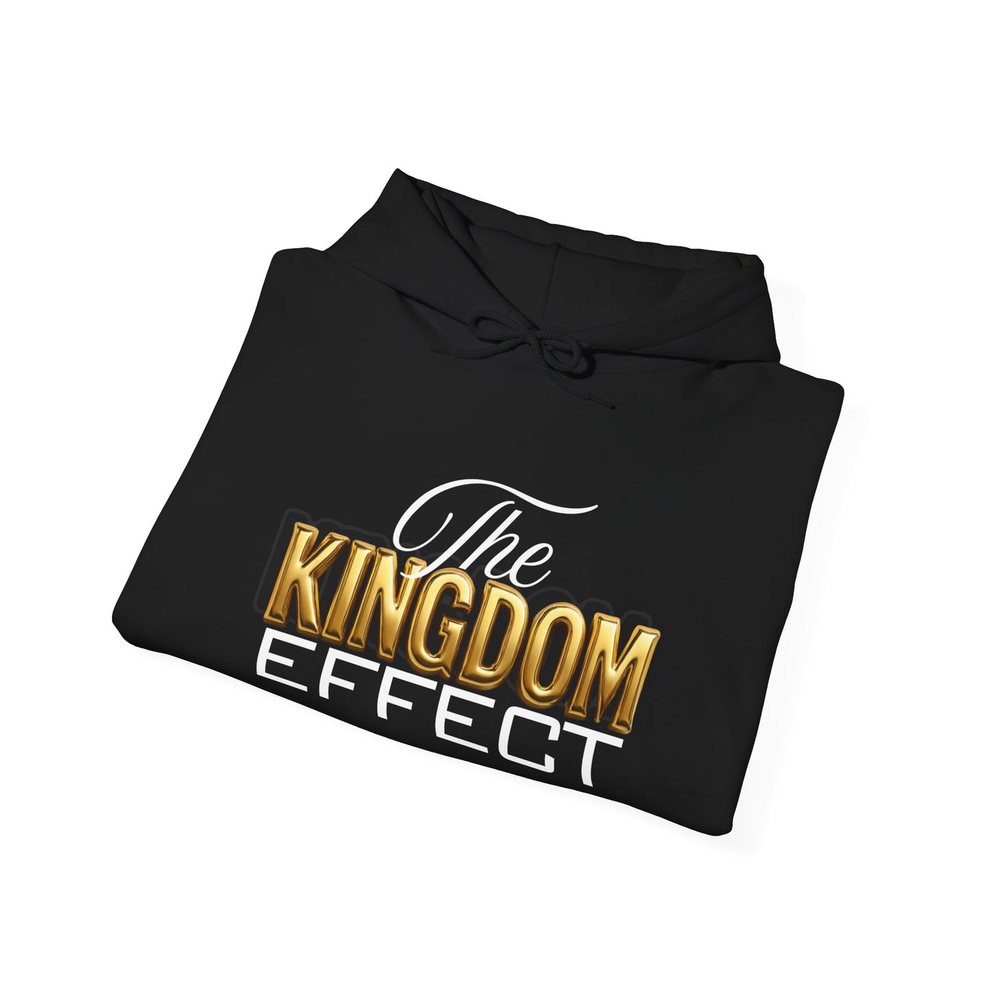 The Kingdom Effect Hoodie (Gold) | Unisex Heavy Blend Sweatshirt for Comfort, Stylish Gift, Cozy Layers, Fashion Statement, Unique Design