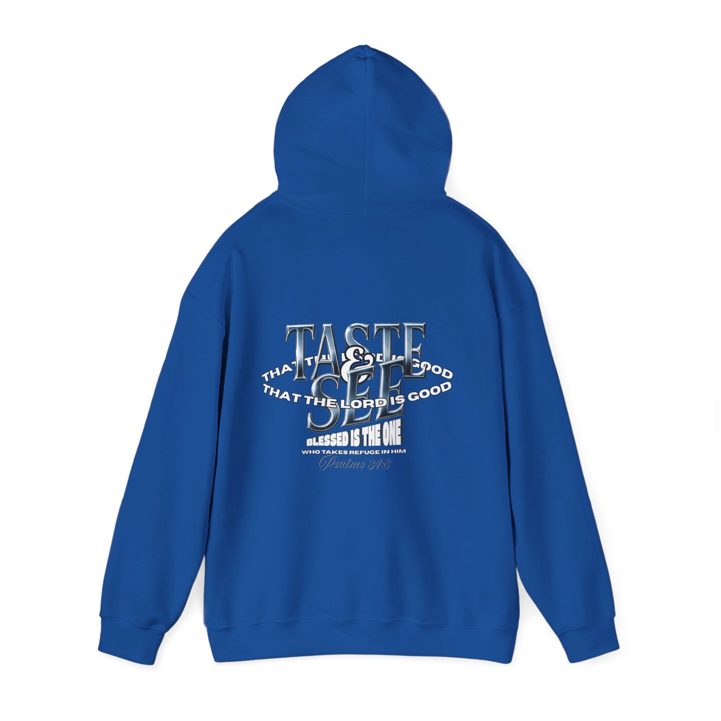 Taste & See Graphic Hoodie - Cozy Unisex Sweatshirt for Everyday Style, Gift for Friends, Inspirational Fashion, Fall Season
