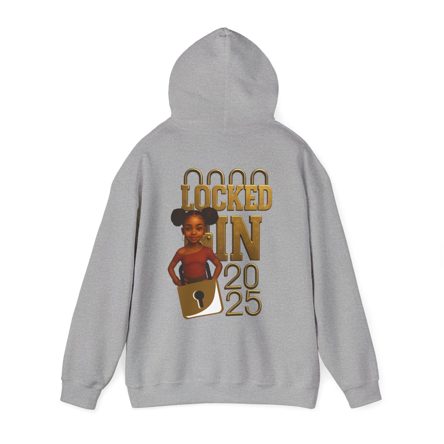 Locked In 2025 Hoodie, Unisex Heavy Blend Sweatshirt, Birthday Gift, Celebration Wear, Trendy Casual Outfit, Relaxed Style