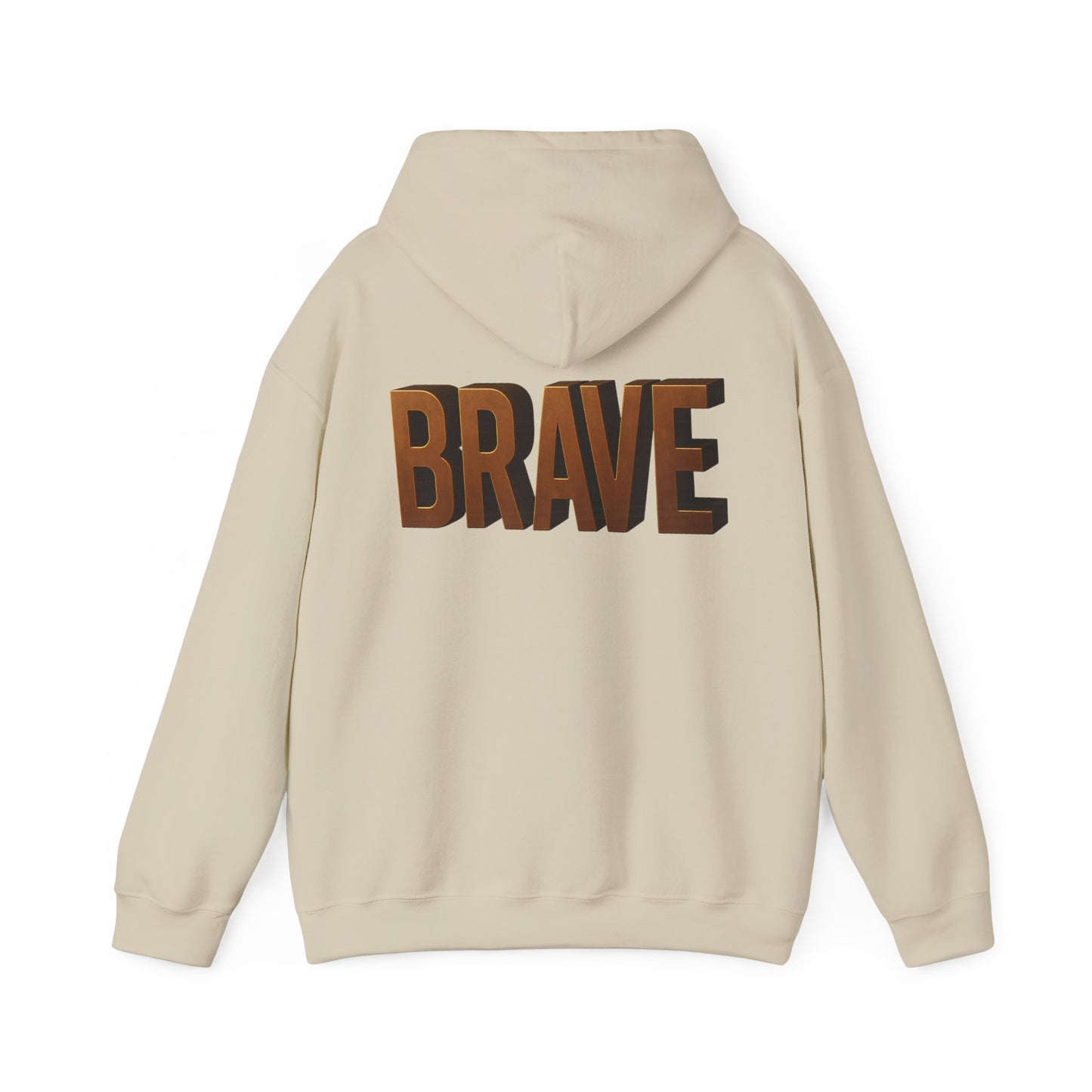 Brave Inspirational Hoodie, Inspirational Sweatshirt, Unisex Casual Wear, Gift for Him, Motivational Clothing