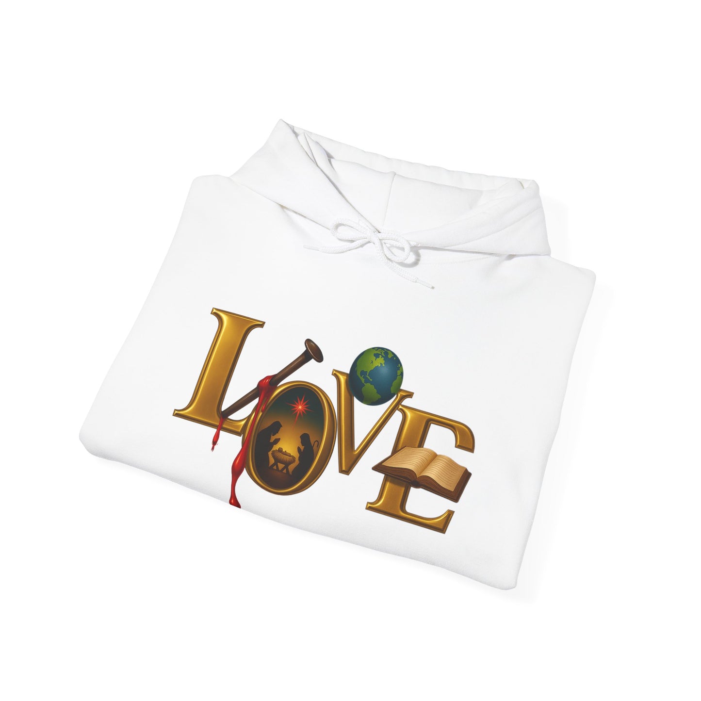 1st John 4:9 Inspirational Love Hoodie, Unisex Sweatshirt, Cozy Love Sweatshirt, Faith-Based Gift, Casual Hoodie for Everyday Wear