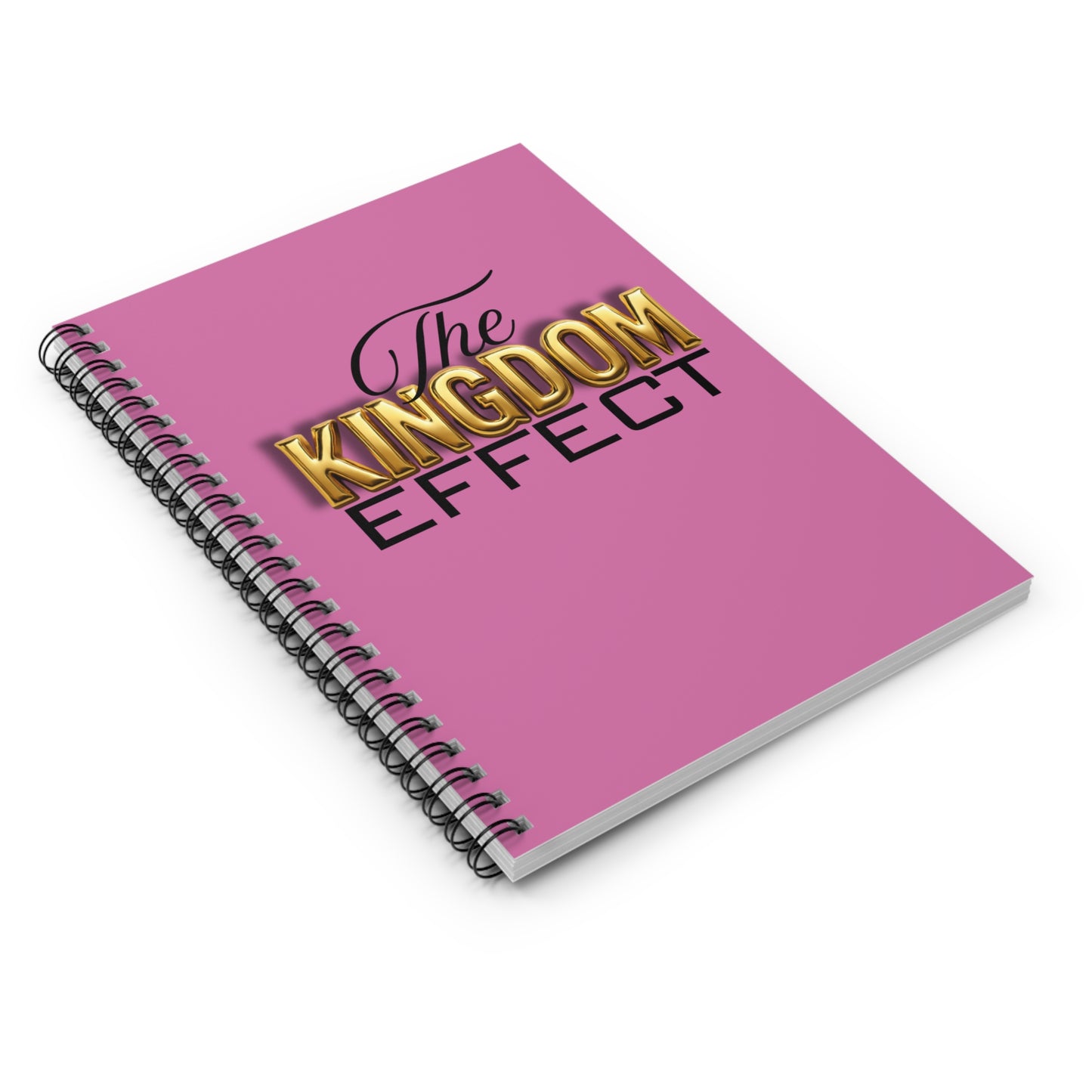 The Kingdom Effect Spiral Notebook Pink - Ideal for Students, Journals, Back to School, Writing Supplies, Gift for Writers, Unique Stationery