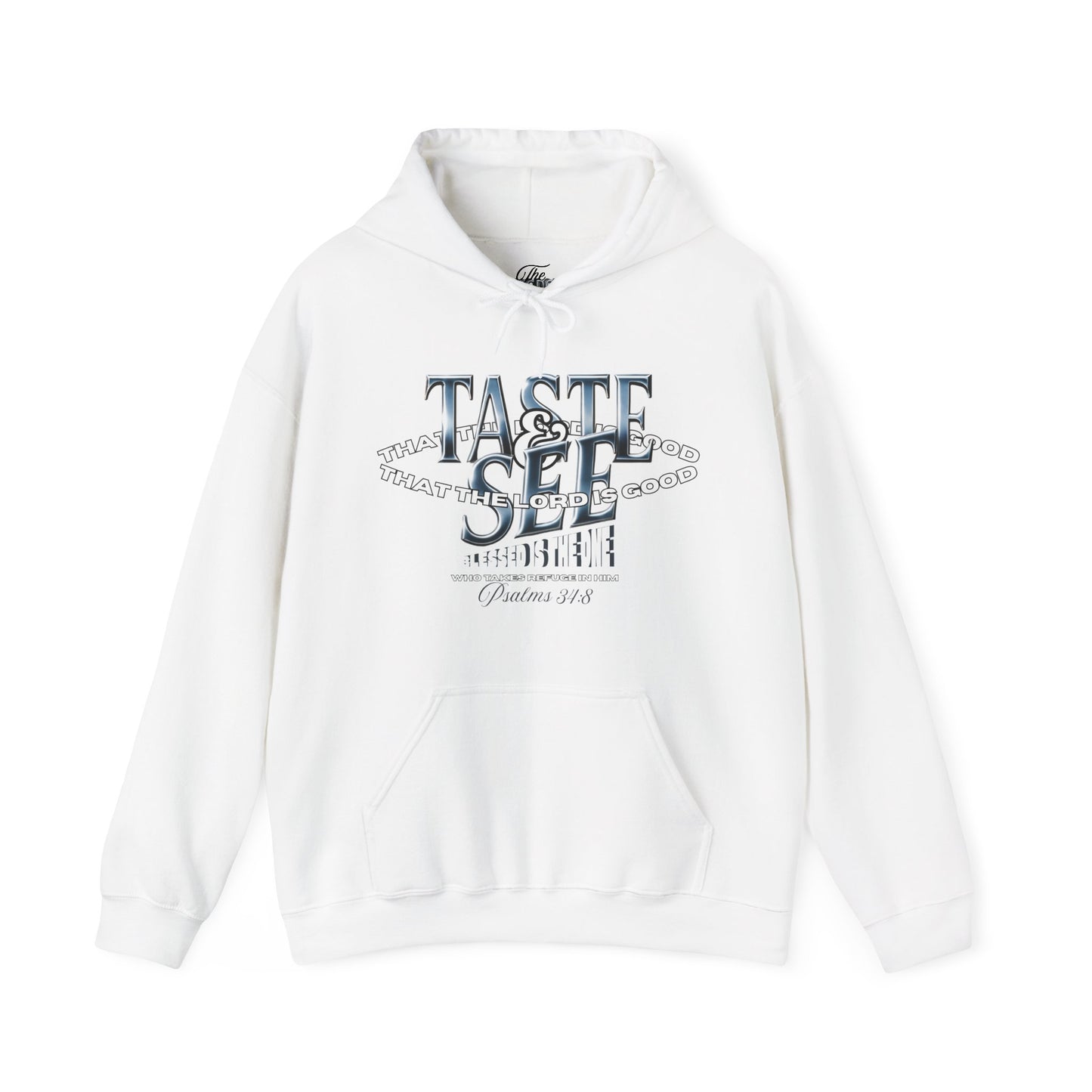 Taste & See Graphic Hoodie - Cozy Unisex Sweatshirt for Everyday Style, Gift for Friends, Inspirational Fashion, Fall Season