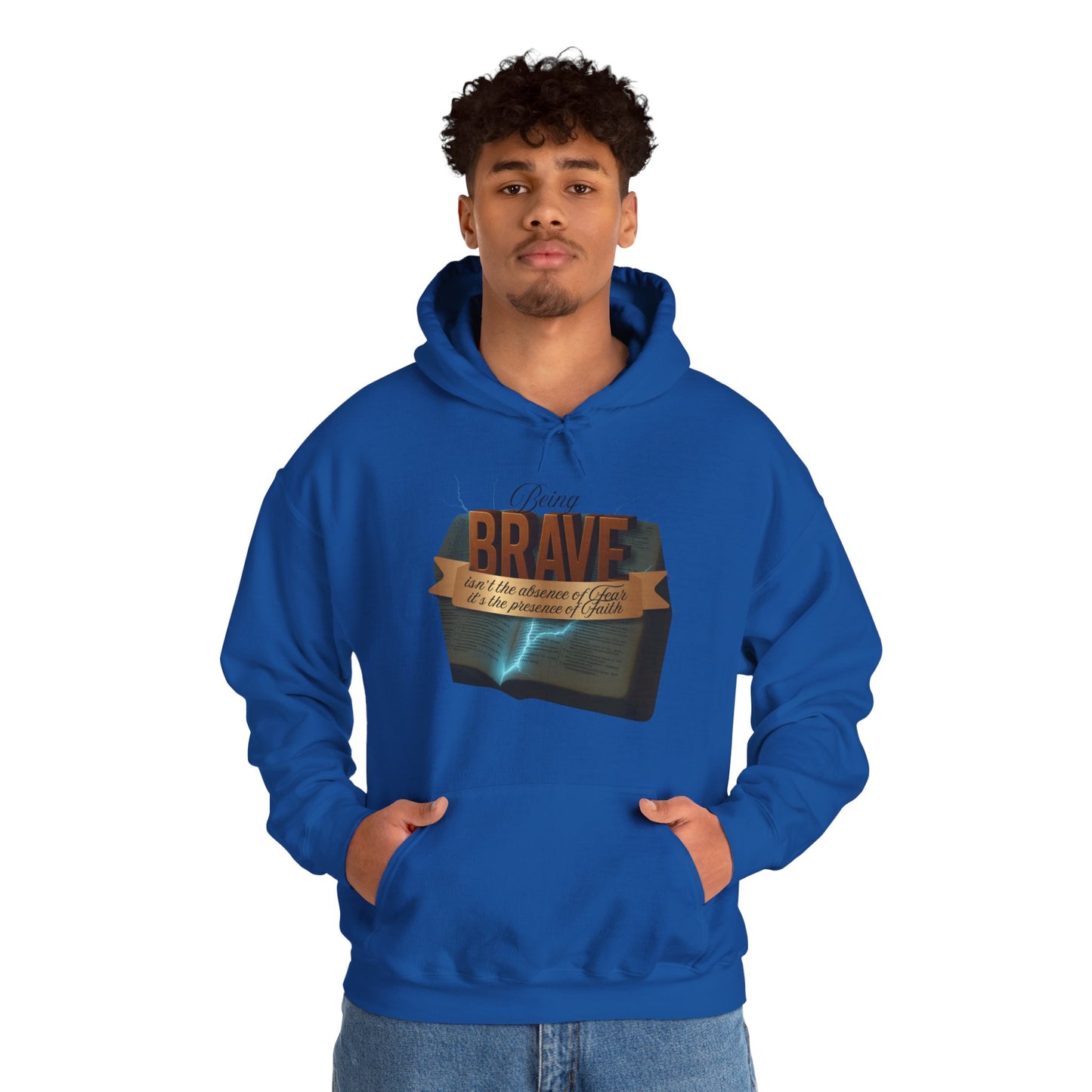 Brave Inspirational Hoodie, Inspirational Sweatshirt, Unisex Casual Wear, Gift for Him, Motivational Clothing