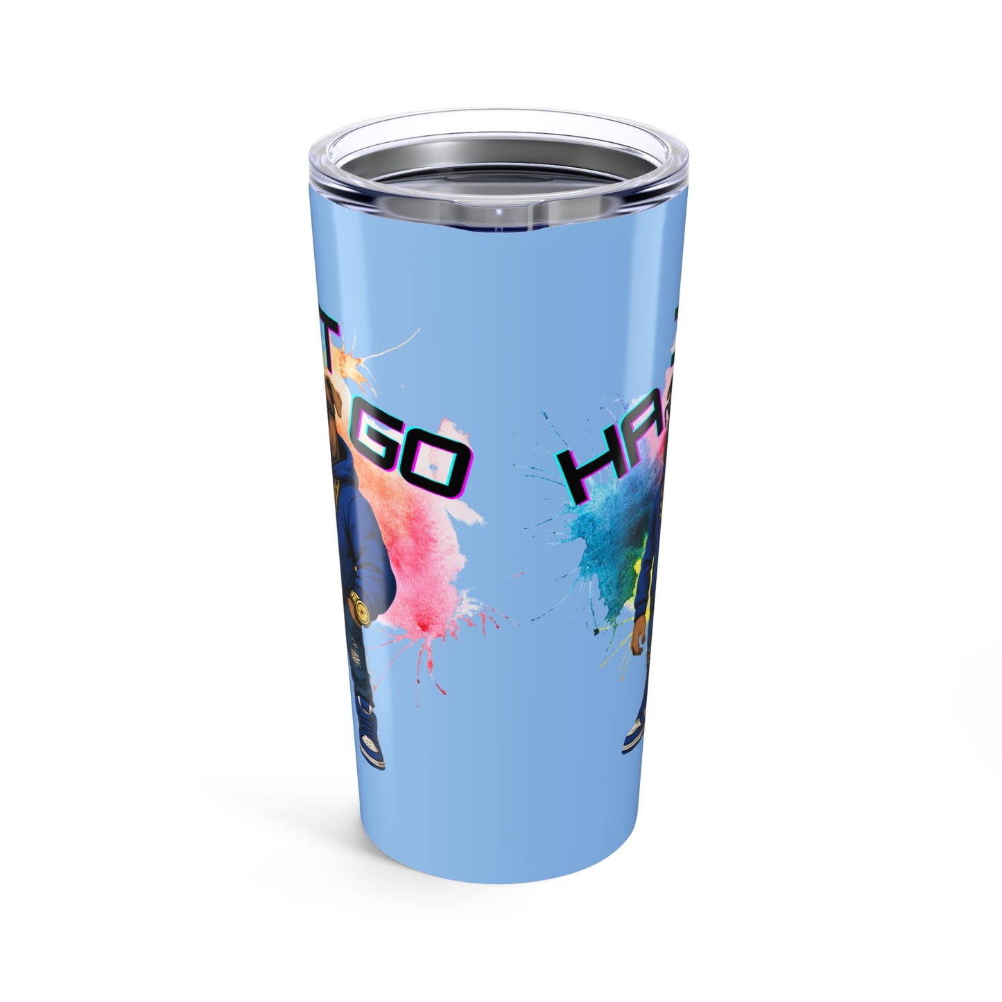 Ha It Go Colorful Character Tumbler, Personalized Travel Mug, Fun Drinkware, Customizable Water Bottle, Gift for Gamers, Unique Party Favor
