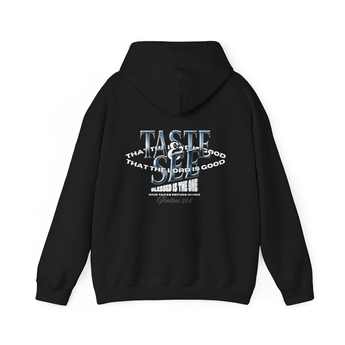 Taste & See Graphic Hoodie - Cozy Unisex Sweatshirt for Everyday Style, Gift for Friends, Inspirational Fashion, Fall Season