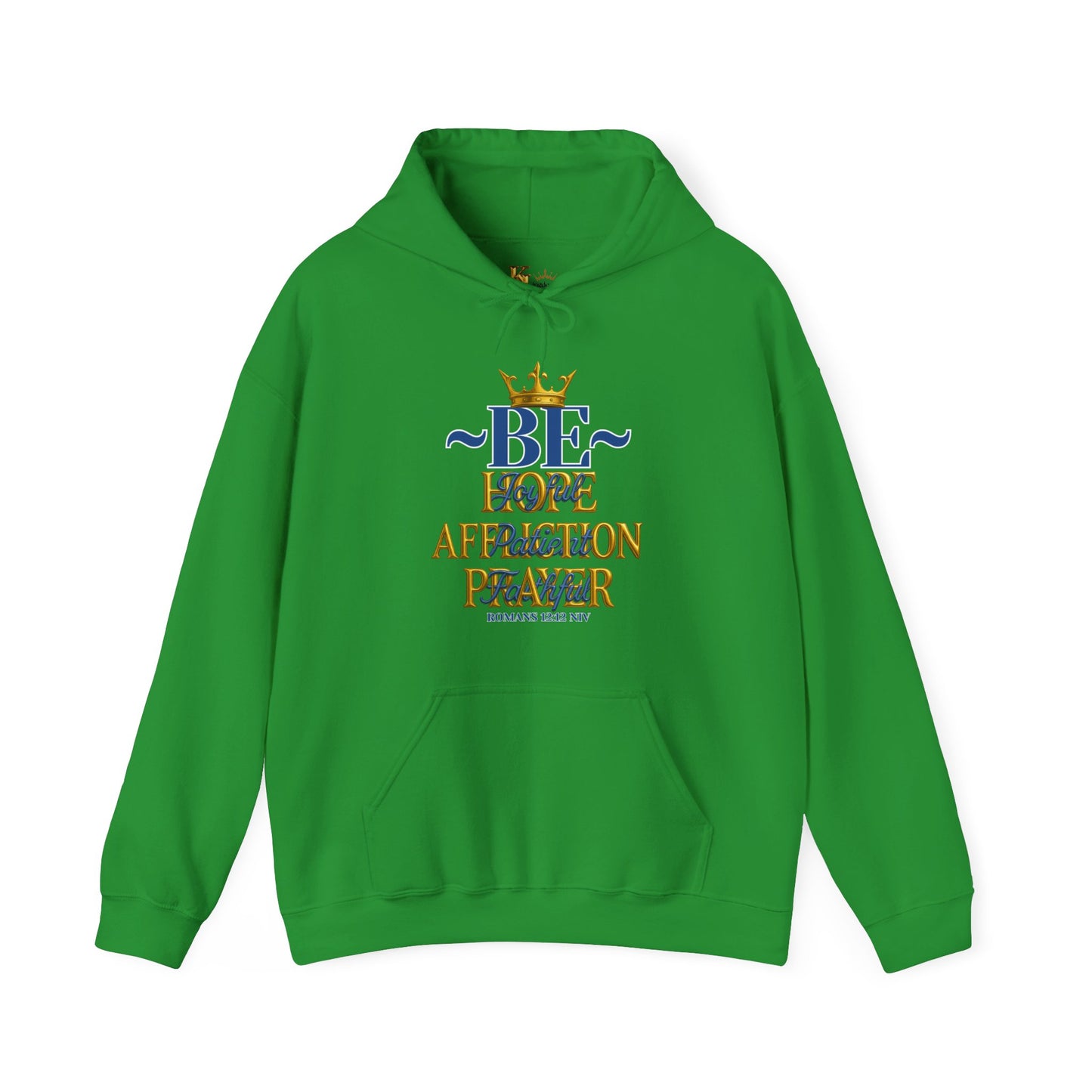 Romans 12:12 Inspirational Hoodie, Unisex Heavy Blend Hoodie, Love Prayer Sweatshirt, Cozy Gift for Friends, Affirmation Apparel