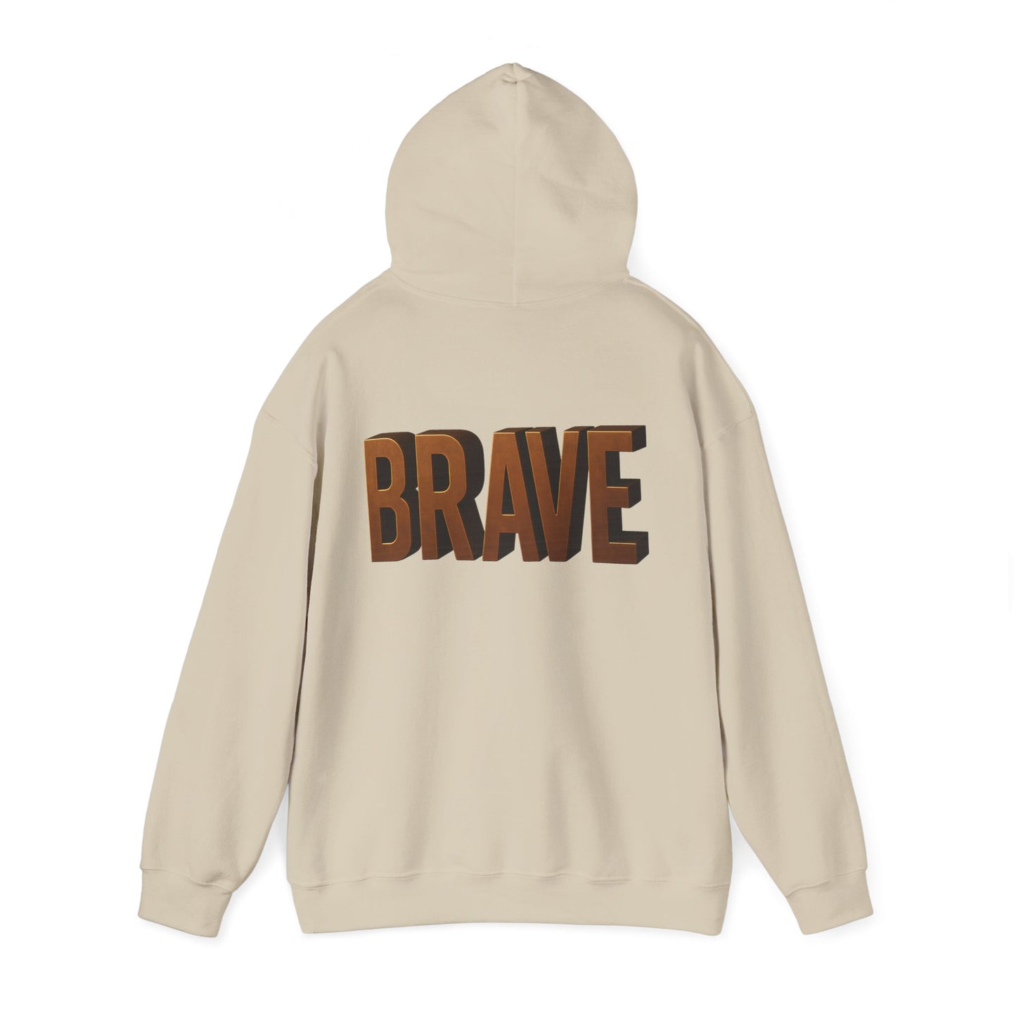 Brave Inspirational Hoodie, Inspirational Sweatshirt, Unisex Casual Wear, Gift for Him, Motivational Clothing