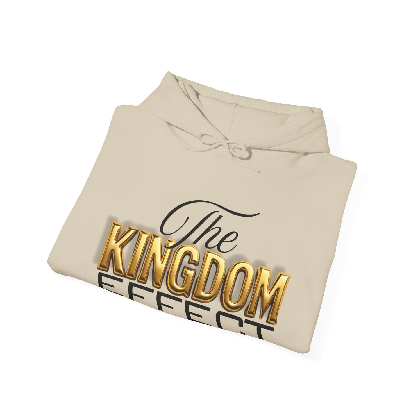 The Kingdom Effect Hoodie (Gold) | Unisex Heavy Blend Sweatshirt for Comfort, Stylish Gift, Cozy Layers, Fashion Statement, Unique Design
