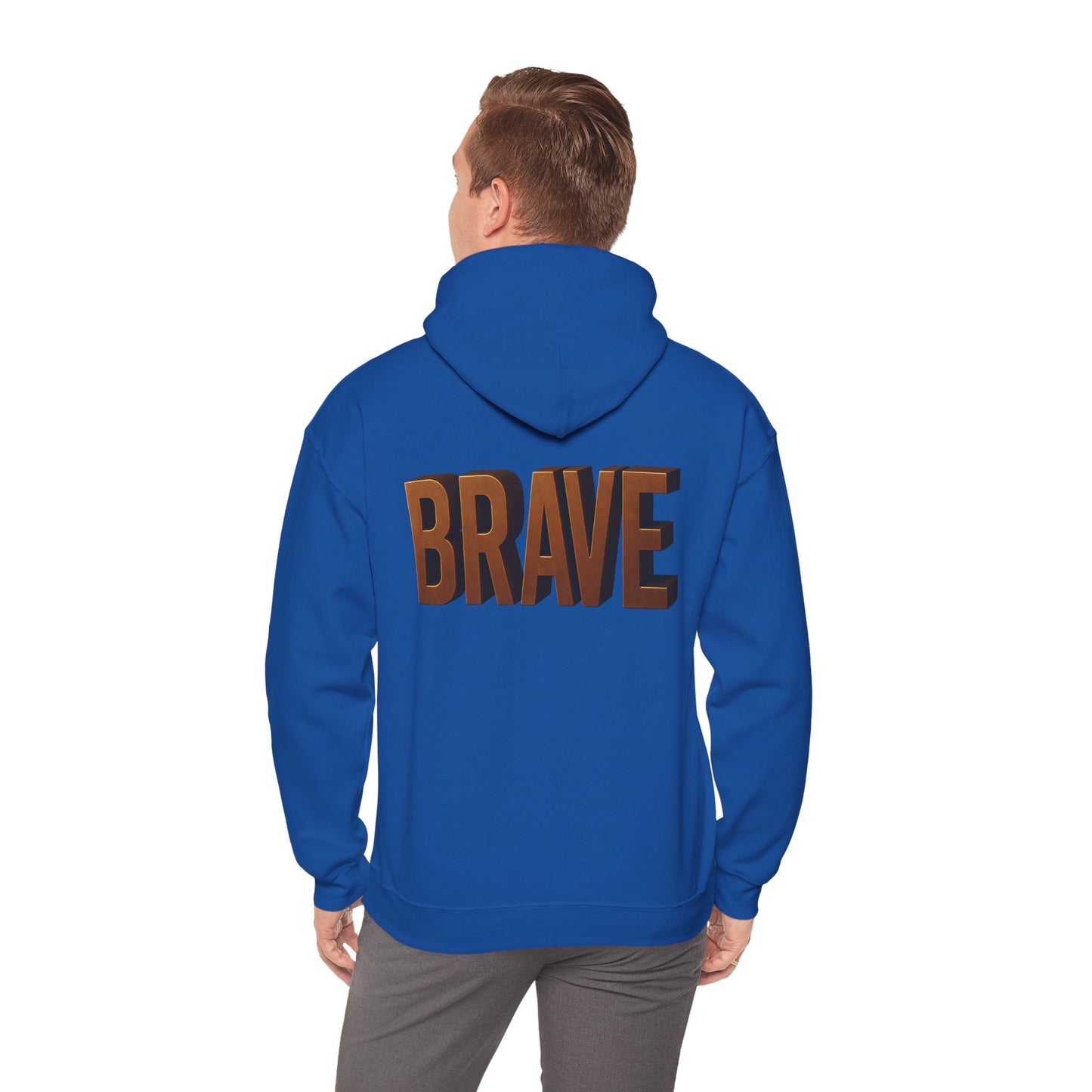 Brave Inspirational Hoodie, Inspirational Sweatshirt, Unisex Casual Wear, Gift for Him, Motivational Clothing