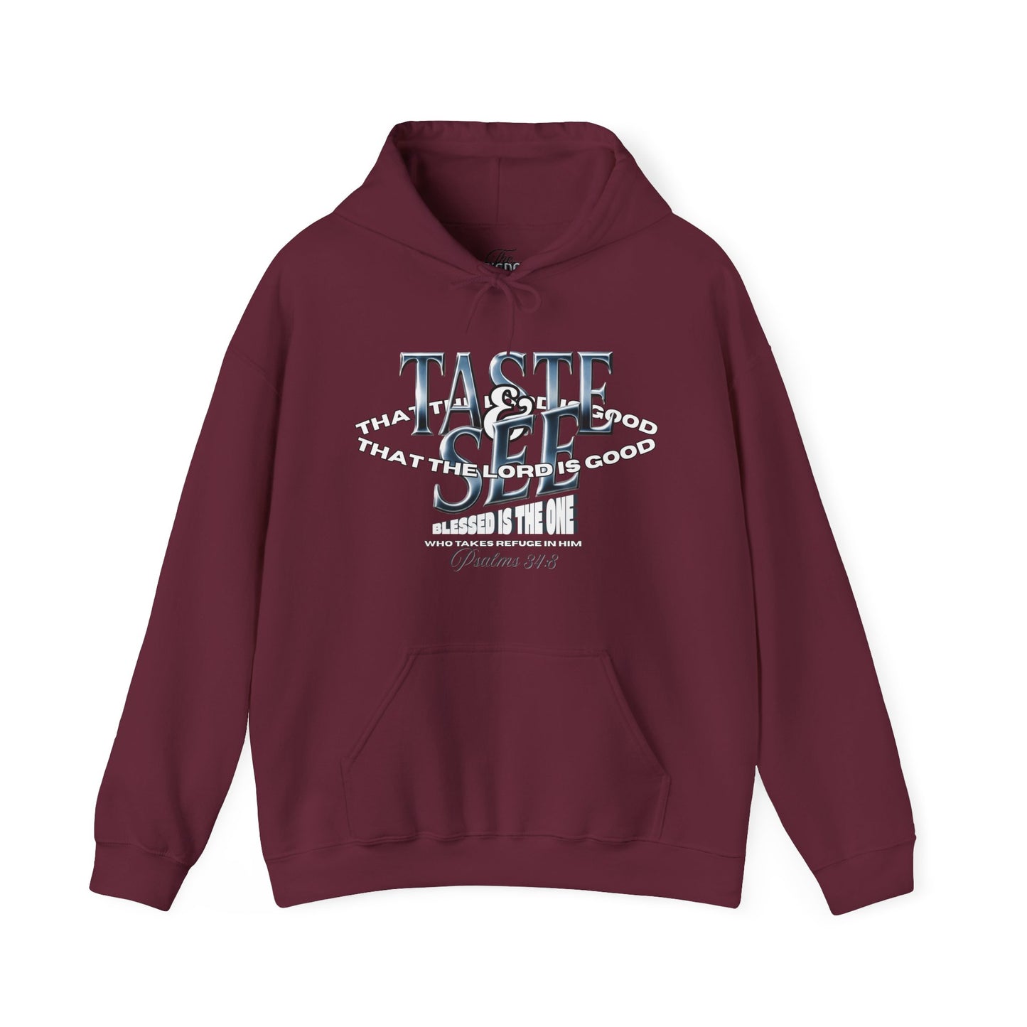 Taste & See Graphic Hoodie - Cozy Unisex Sweatshirt for Everyday Style, Gift for Friends, Inspirational Fashion, Fall Season