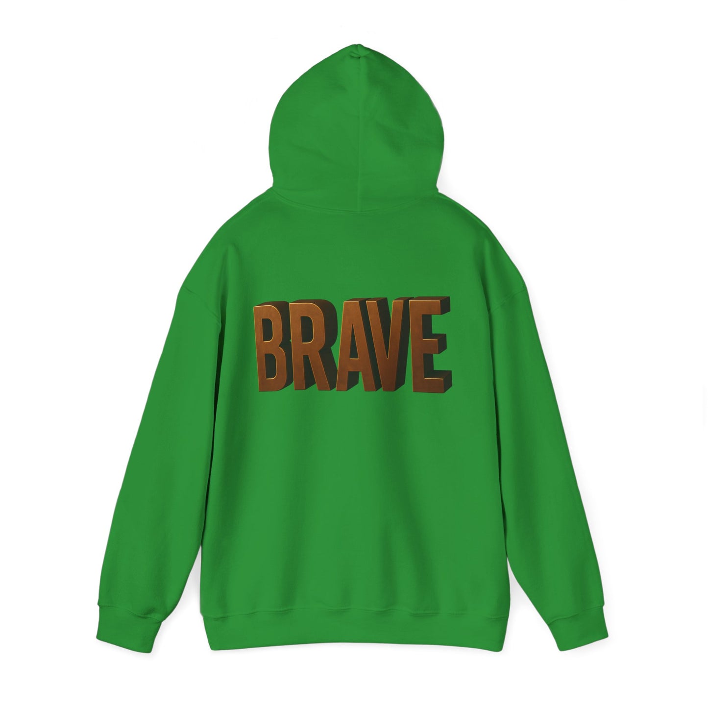 Brave Inspirational Hoodie, Inspirational Sweatshirt, Unisex Casual Wear, Gift for Him, Motivational Clothing