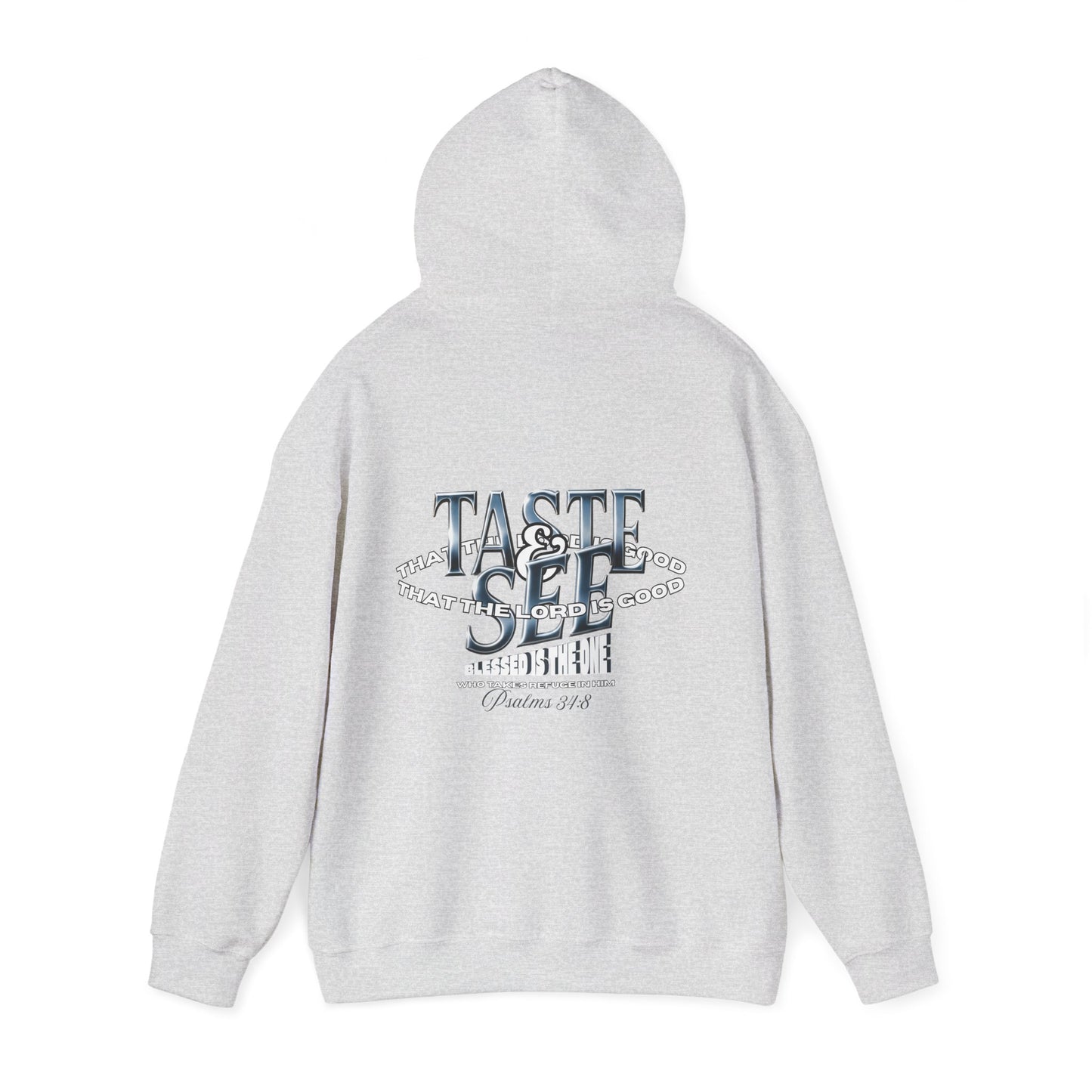 Taste & See Graphic Hoodie - Cozy Unisex Sweatshirt for Everyday Style, Gift for Friends, Inspirational Fashion, Fall Season