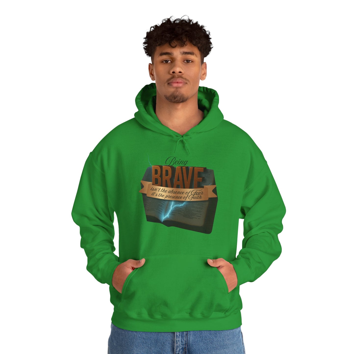 Brave Inspirational Hoodie, Inspirational Sweatshirt, Unisex Casual Wear, Gift for Him, Motivational Clothing