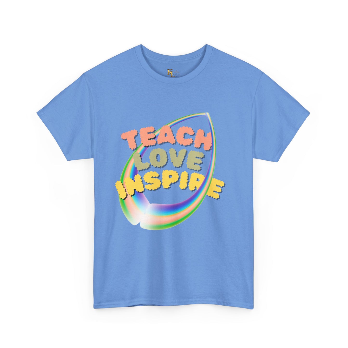 Inspiring Teach Love Unisex Tee, Motivational T-Shirt, Gift for Teachers, Back to School Apparel, Wellness Shirt, Positive Vibes Wear