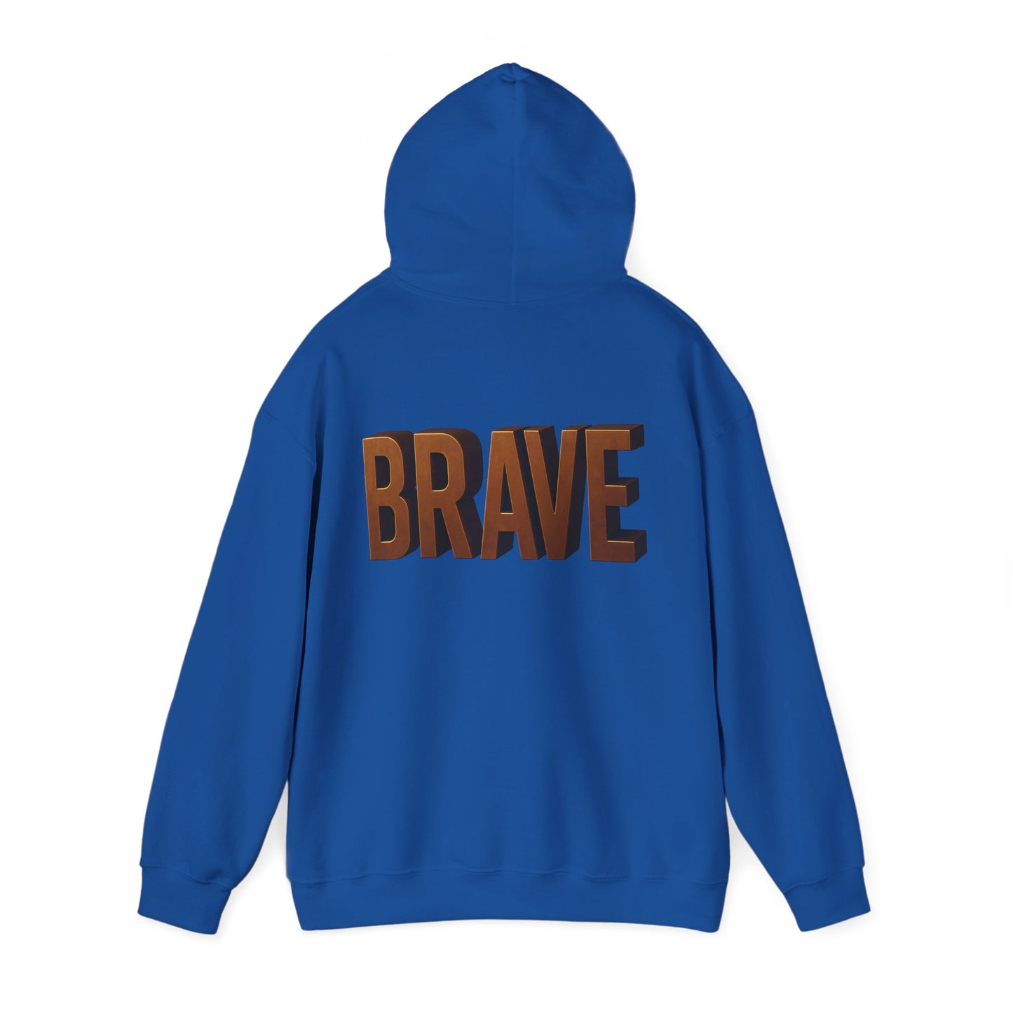 Brave Inspirational Hoodie, Inspirational Sweatshirt, Unisex Casual Wear, Gift for Him, Motivational Clothing