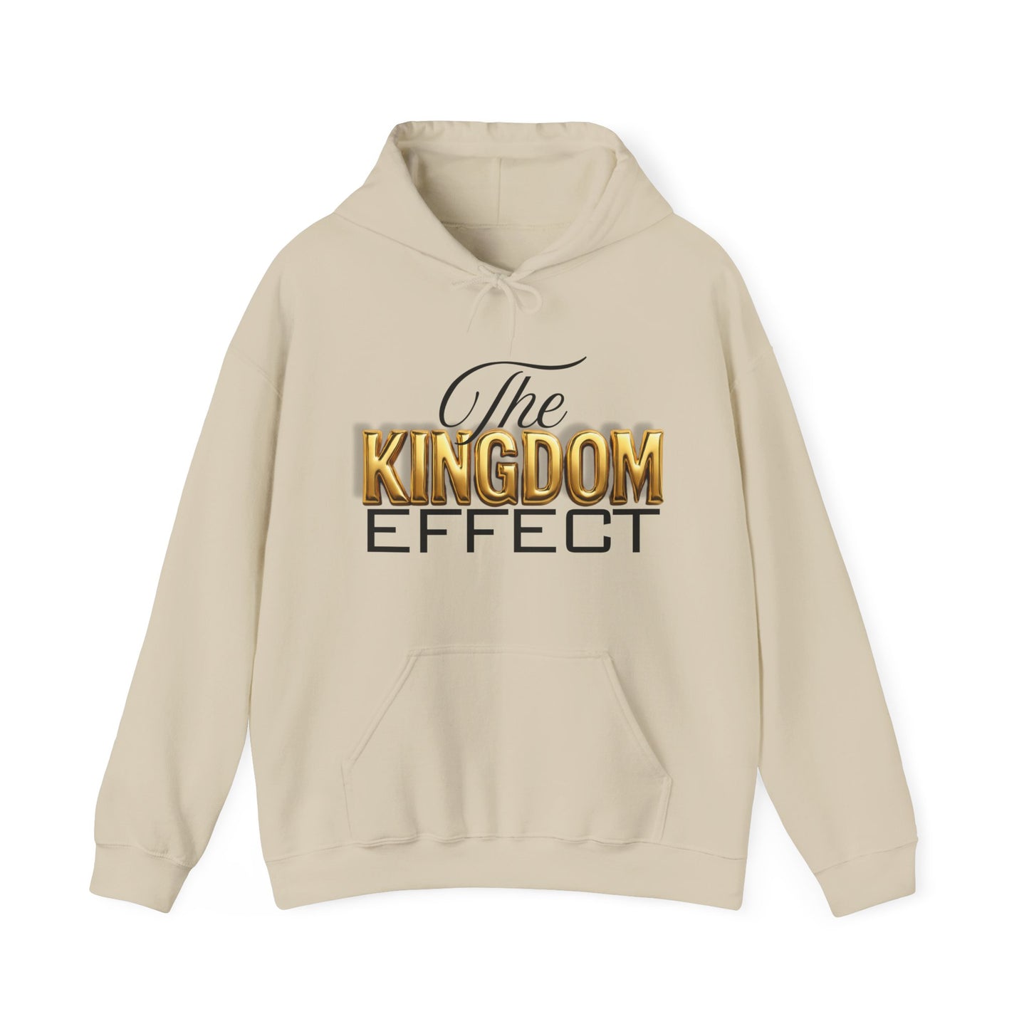 The Kingdom Effect Hoodie (Gold) | Unisex Heavy Blend Sweatshirt for Comfort, Stylish Gift, Cozy Layers, Fashion Statement, Unique Design