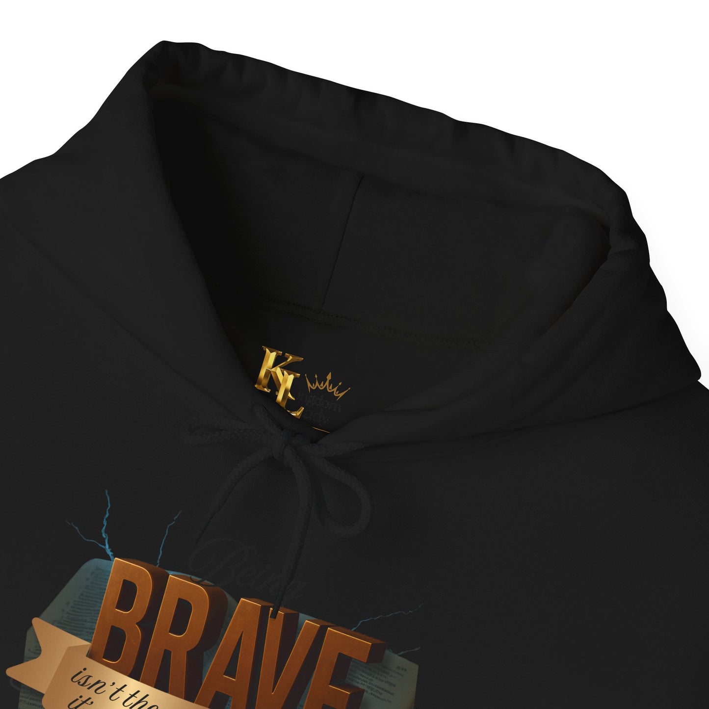 Brave Inspirational Hoodie, Inspirational Sweatshirt, Unisex Casual Wear, Gift for Him, Motivational Clothing