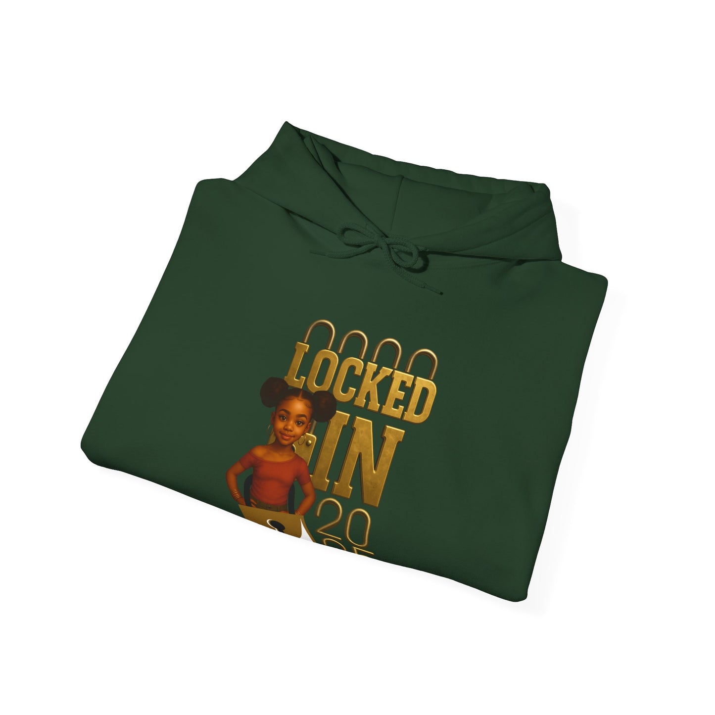 Locked In 2025 Hoodie, Unisex Heavy Blend Sweatshirt, Birthday Gift, Celebration Wear, Trendy Casual Outfit, Relaxed Style
