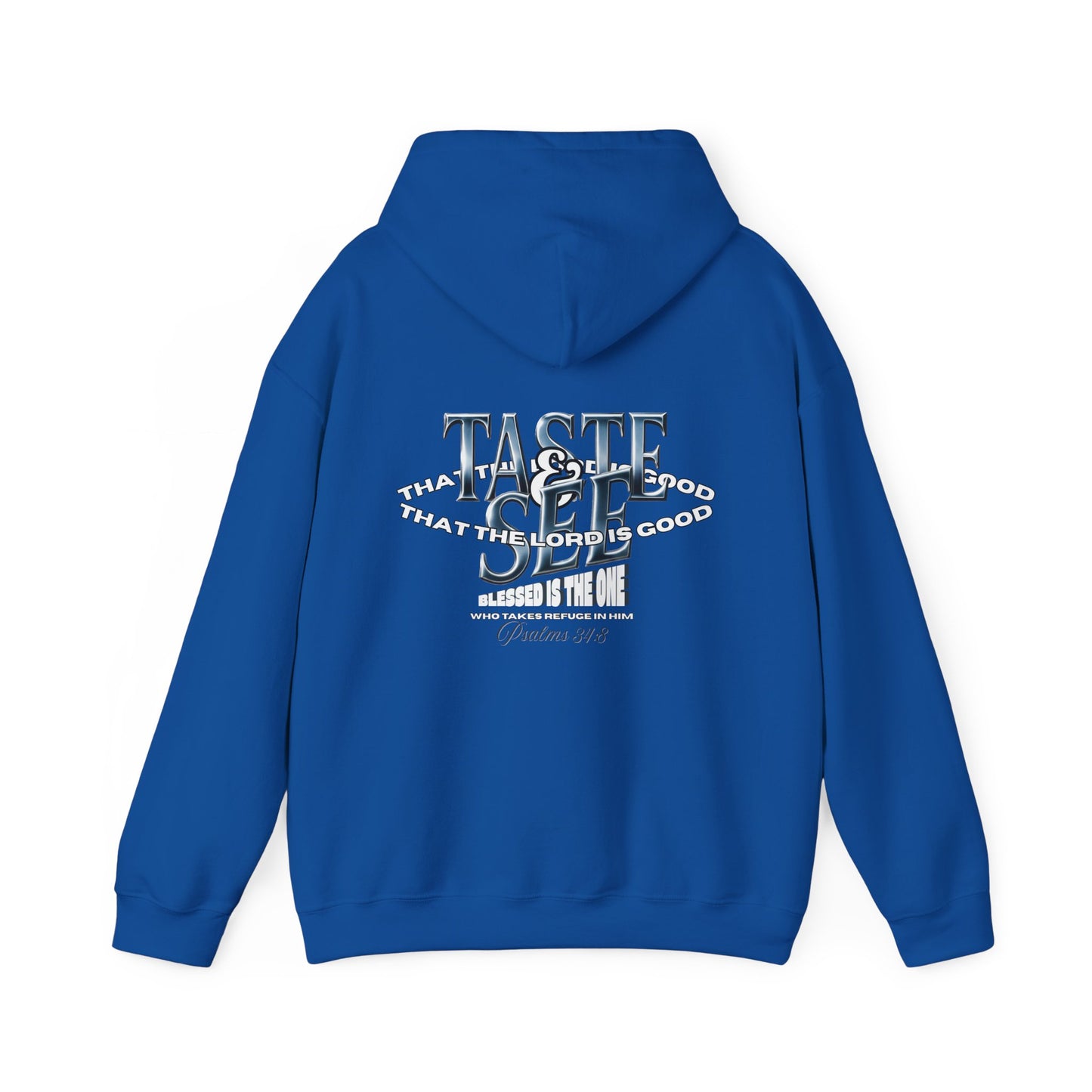 Taste & See Graphic Hoodie - Cozy Unisex Sweatshirt for Everyday Style, Gift for Friends, Inspirational Fashion, Fall Season