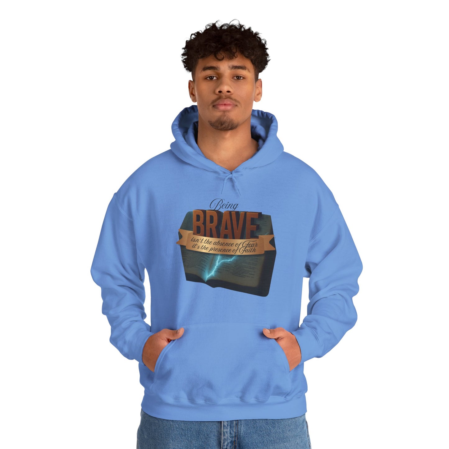 Brave Inspirational Hoodie, Inspirational Sweatshirt, Unisex Casual Wear, Gift for Him, Motivational Clothing