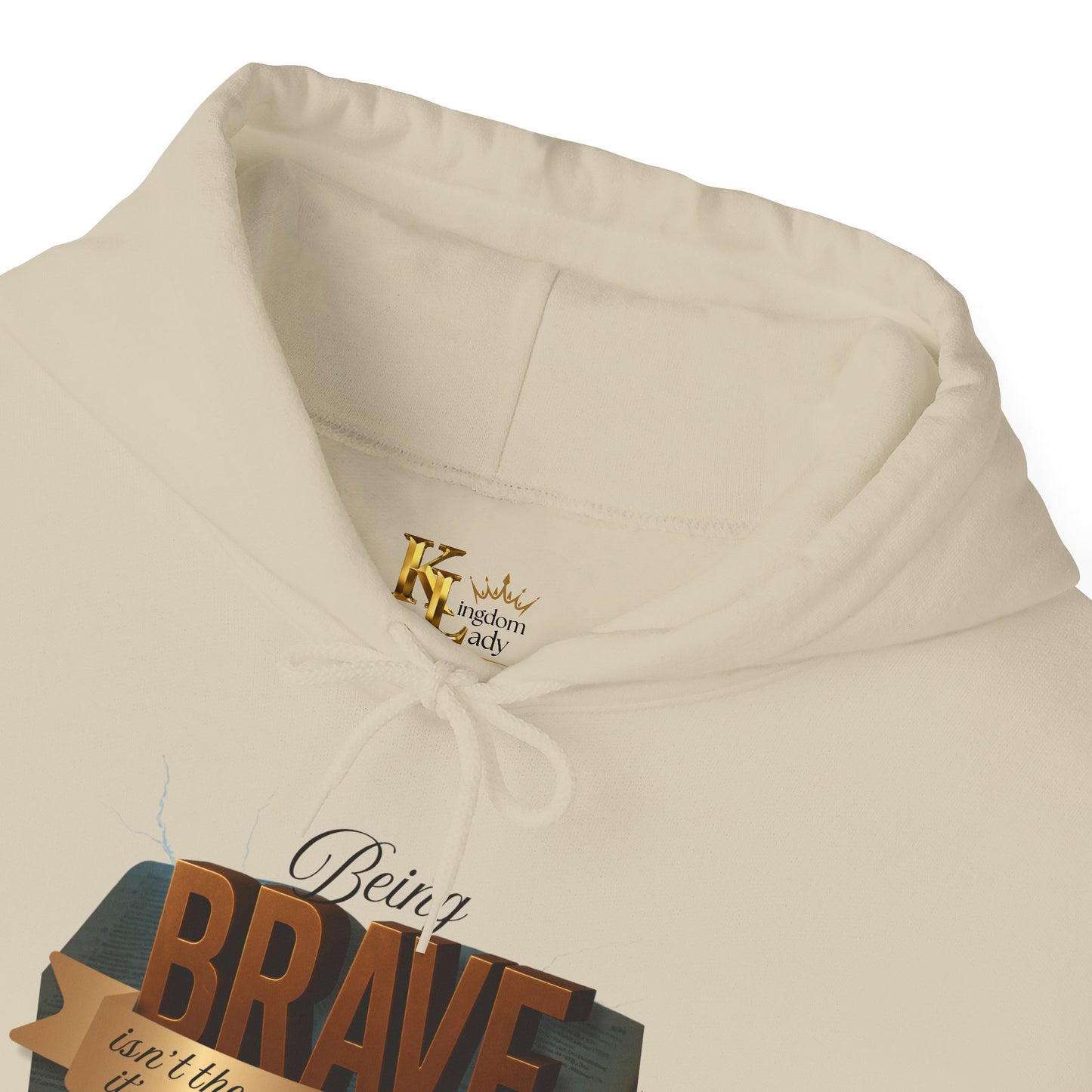 Brave Inspirational Hoodie, Inspirational Sweatshirt, Unisex Casual Wear, Gift for Him, Motivational Clothing