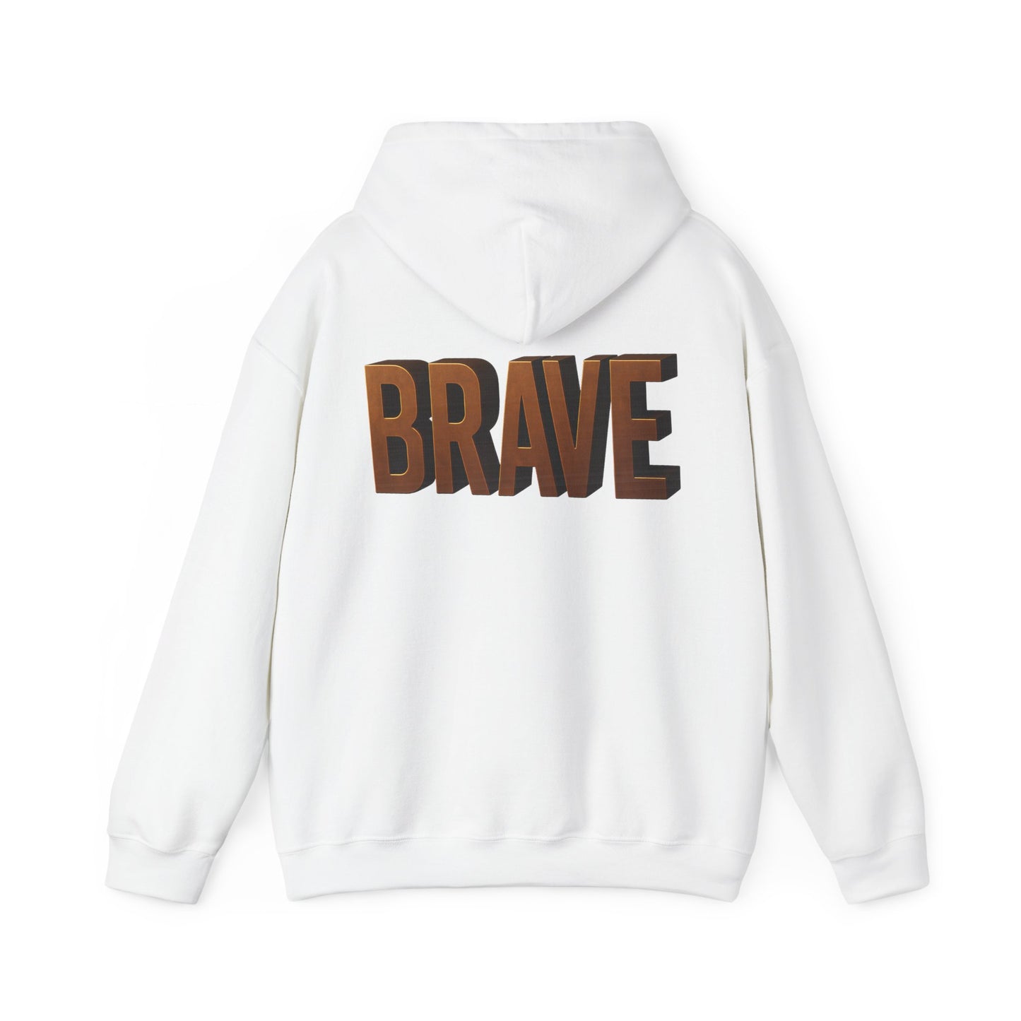 Brave Inspirational Hoodie, Inspirational Sweatshirt, Unisex Casual Wear, Gift for Him, Motivational Clothing