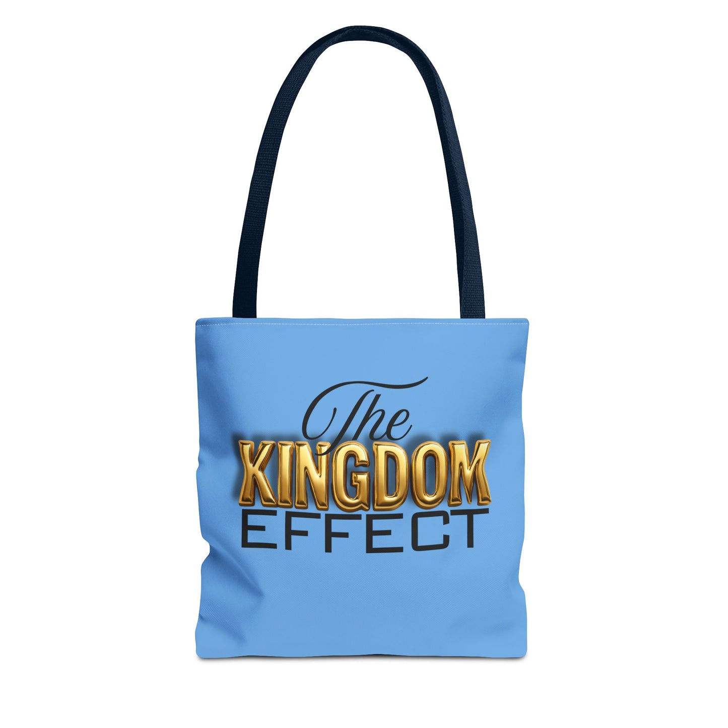 The Kingdom Effect, Blue Stylish Kingdom Effect Tote Bag, Eco-Friendly Shopping Bag, Gift for Kingdom Fans, Trendy Everyday Tote, Motivational Accessory