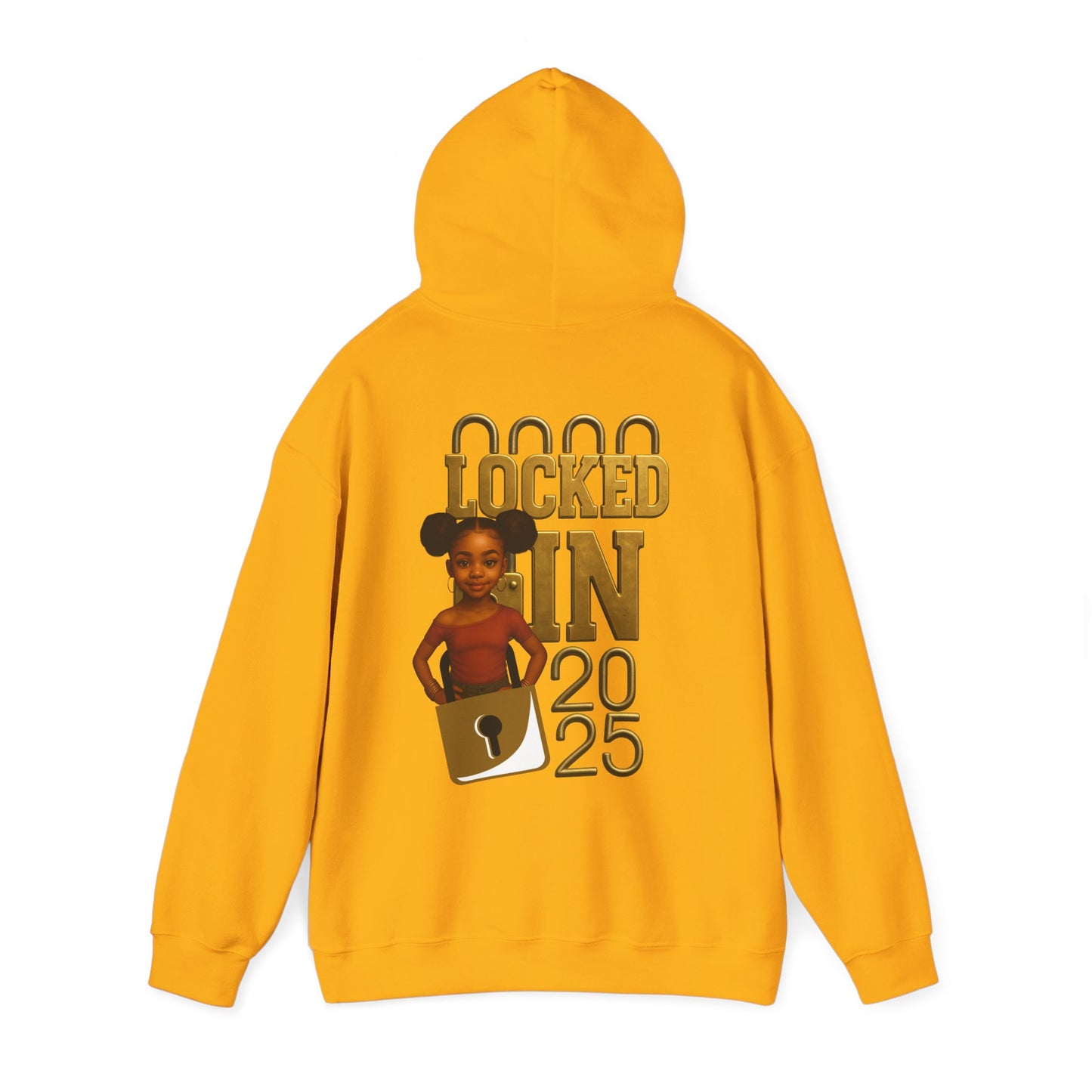 Locked In 2025 Hoodie, Unisex Heavy Blend Sweatshirt, Birthday Gift, Celebration Wear, Trendy Casual Outfit, Relaxed Style