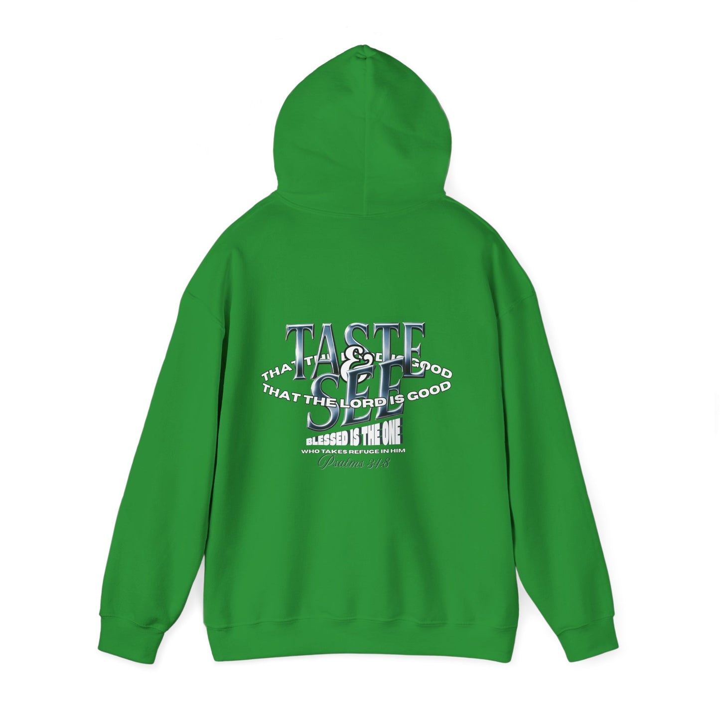 Taste & See Graphic Hoodie - Cozy Unisex Sweatshirt for Everyday Style, Gift for Friends, Inspirational Fashion, Fall Season