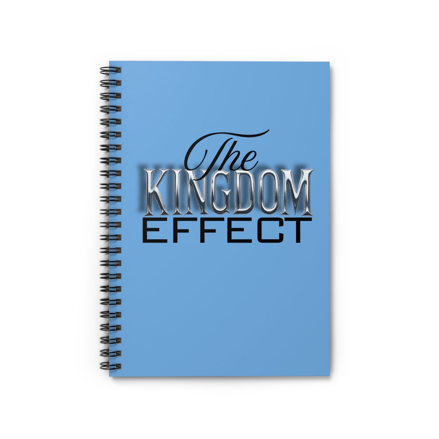 The Kingdom Effect Spiral Notebook Blue | Motivational Stationery for Students, Writers, Artists, Gift Idea, Daily Planner