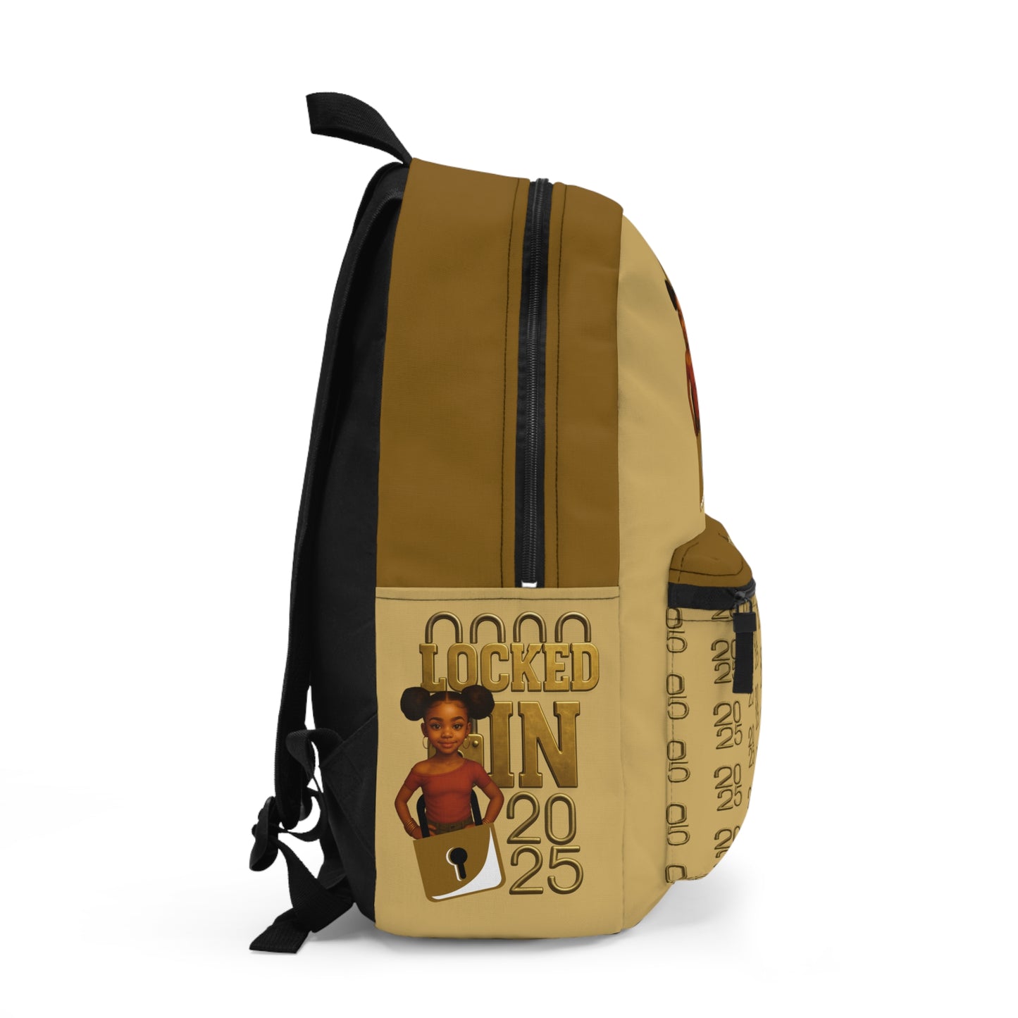 Locked In Trendy Graphic Backpack for Students, Cool School Bag, Fun Back-to-School Essentials, Gifts for Teens