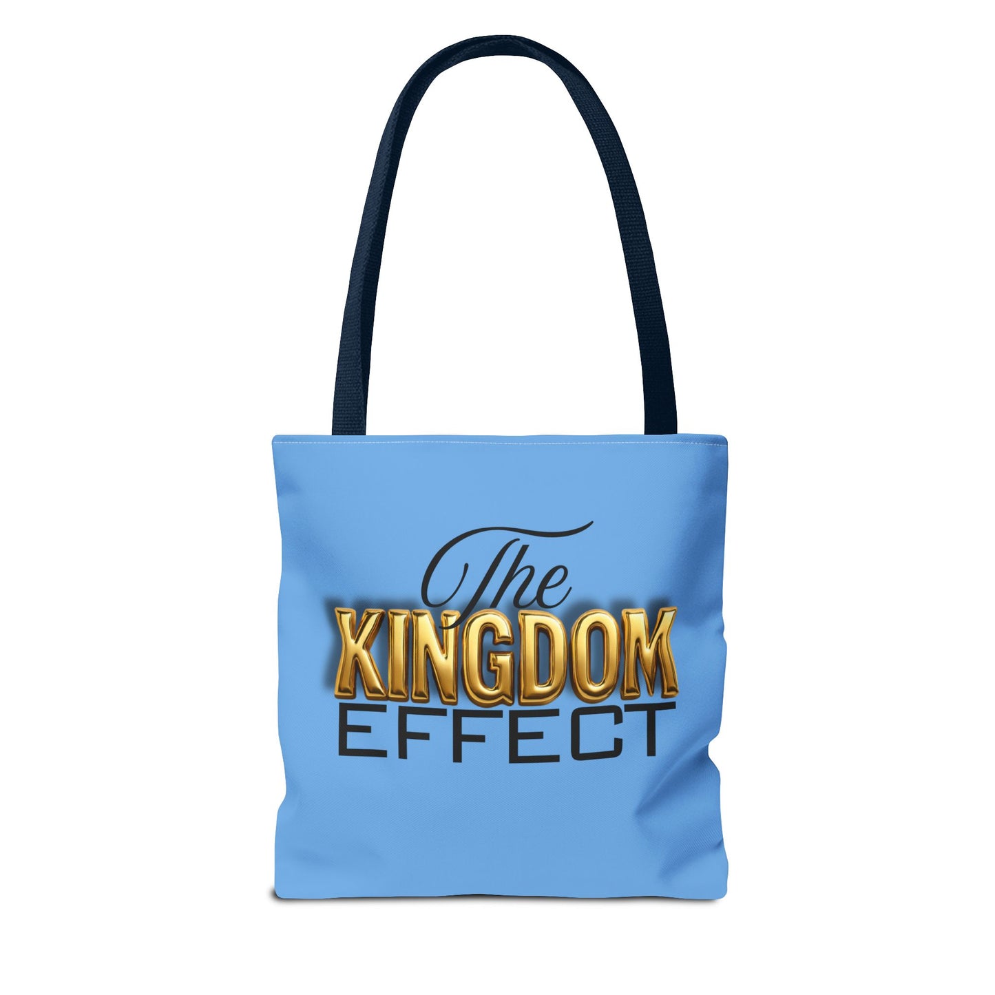 The Kingdom Effect, Blue Stylish Kingdom Effect Tote Bag, Eco-Friendly Shopping Bag, Gift for Kingdom Fans, Trendy Everyday Tote, Motivational Accessory