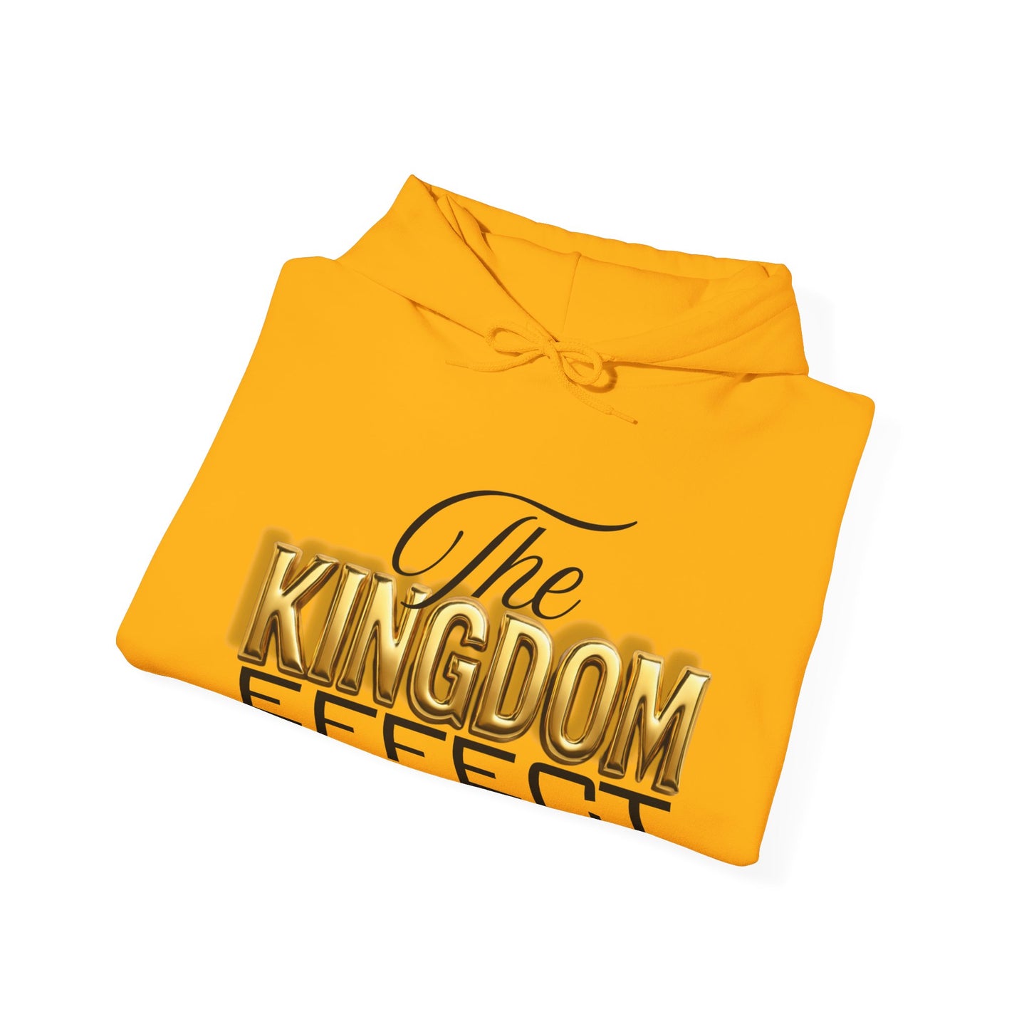 The Kingdom Effect Hoodie (Gold) | Unisex Heavy Blend Sweatshirt for Comfort, Stylish Gift, Cozy Layers, Fashion Statement, Unique Design