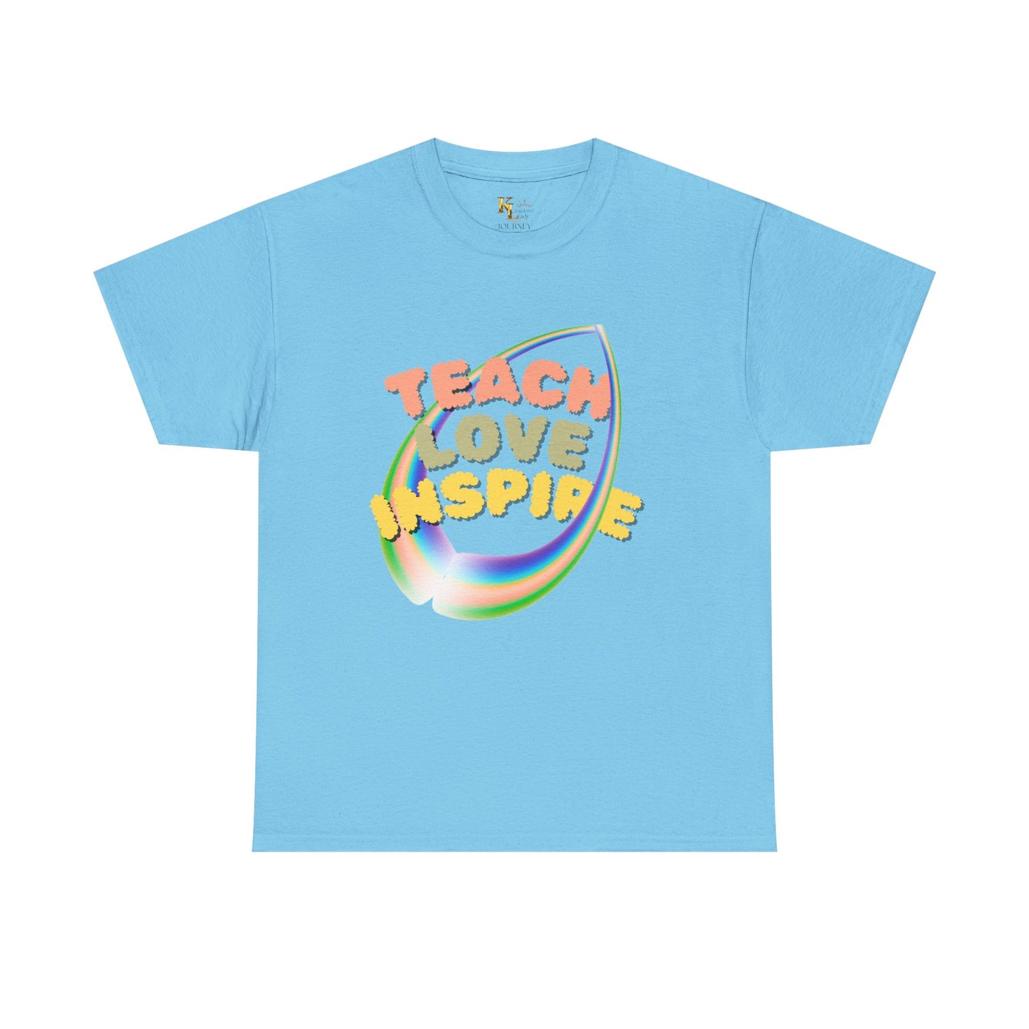 Inspiring Teach Love Unisex Tee, Motivational T-Shirt, Gift for Teachers, Back to School Apparel, Wellness Shirt, Positive Vibes Wear