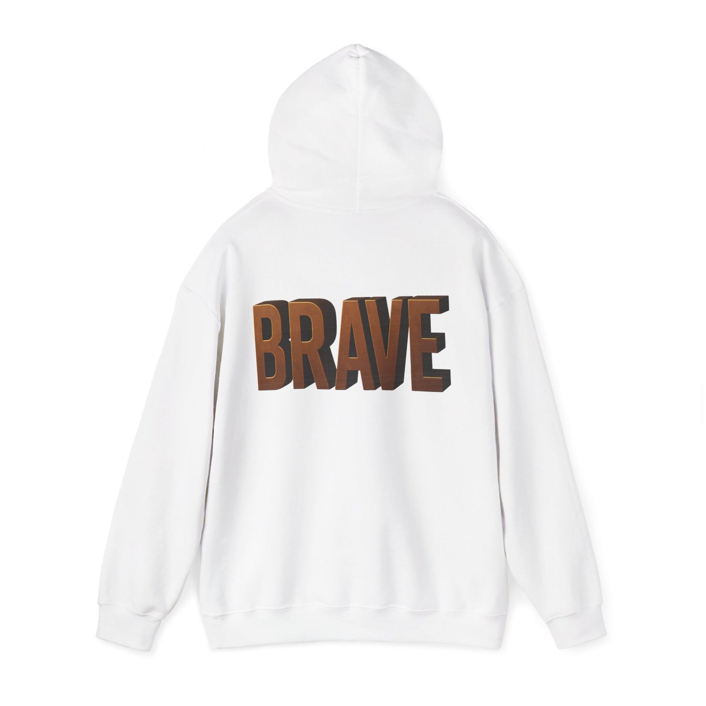 Brave Inspirational Hoodie, Inspirational Sweatshirt, Unisex Casual Wear, Gift for Him, Motivational Clothing