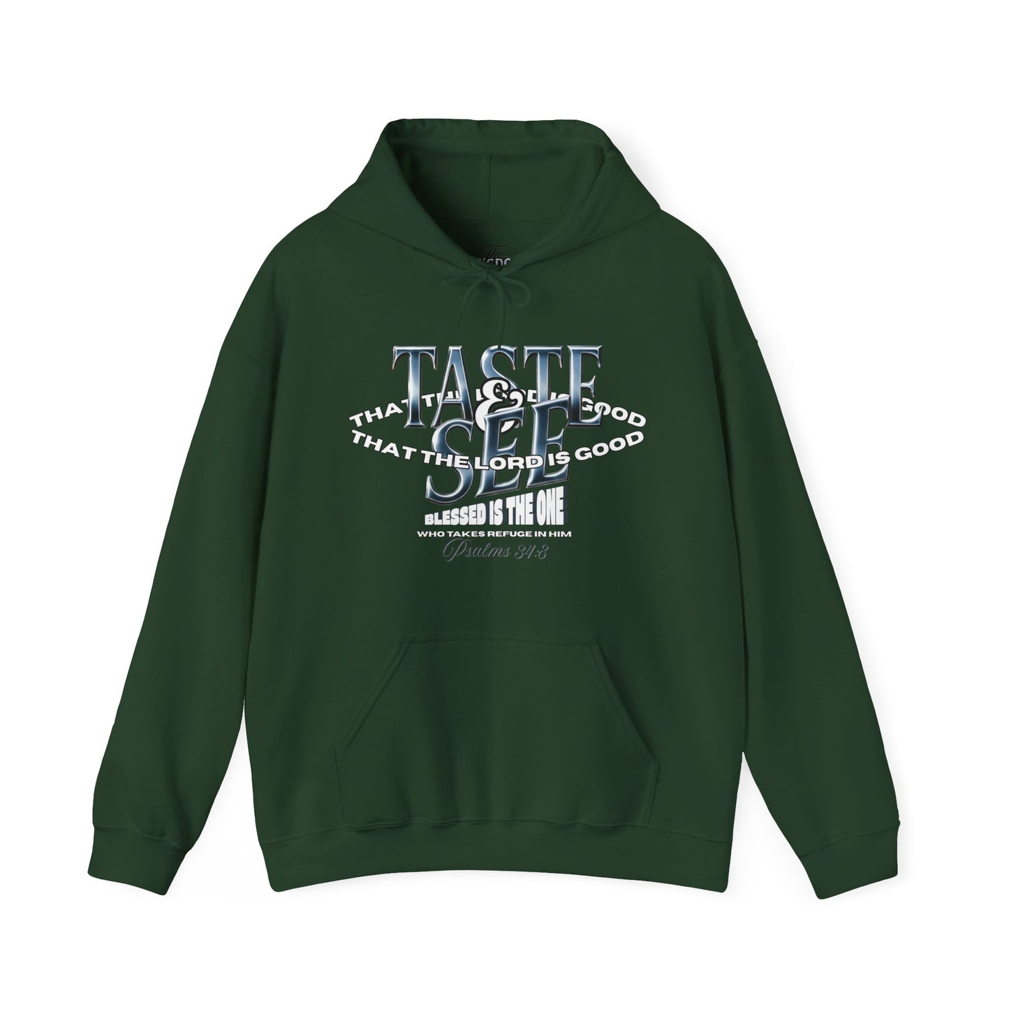 Taste & See Graphic Hoodie - Cozy Unisex Sweatshirt for Everyday Style, Gift for Friends, Inspirational Fashion, Fall Season