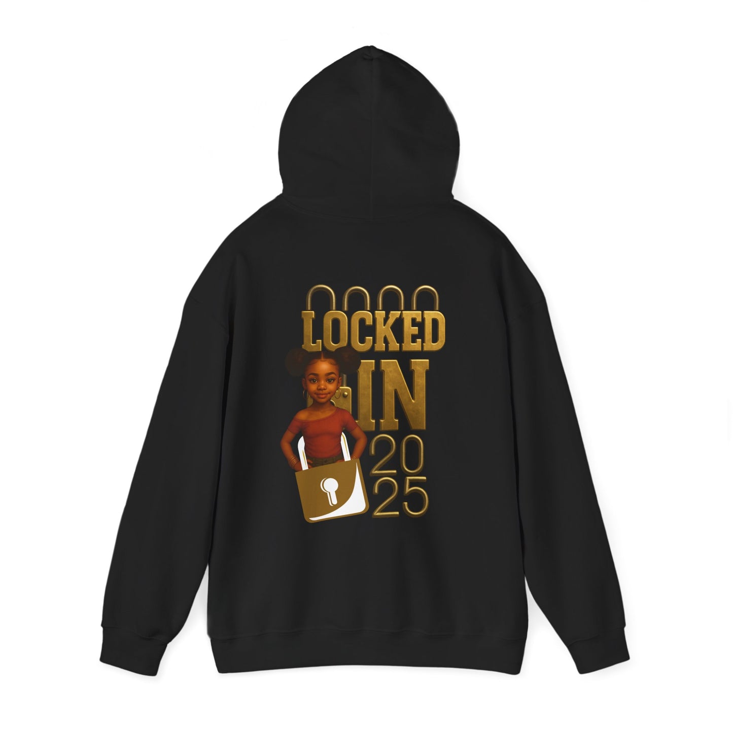 Locked In 2025 Hoodie, Unisex Heavy Blend Sweatshirt, Birthday Gift, Celebration Wear, Trendy Casual Outfit, Relaxed Style