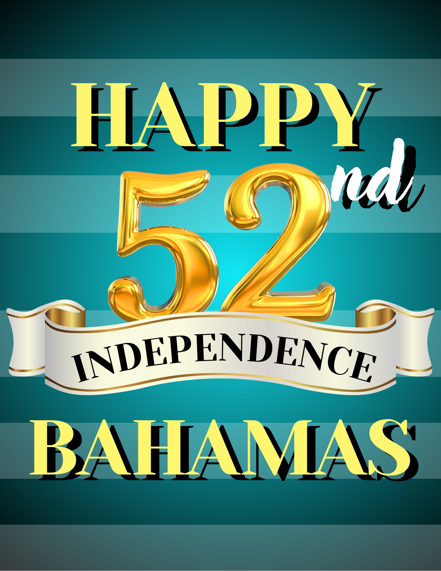 Bahamas Independence Blue Stripe