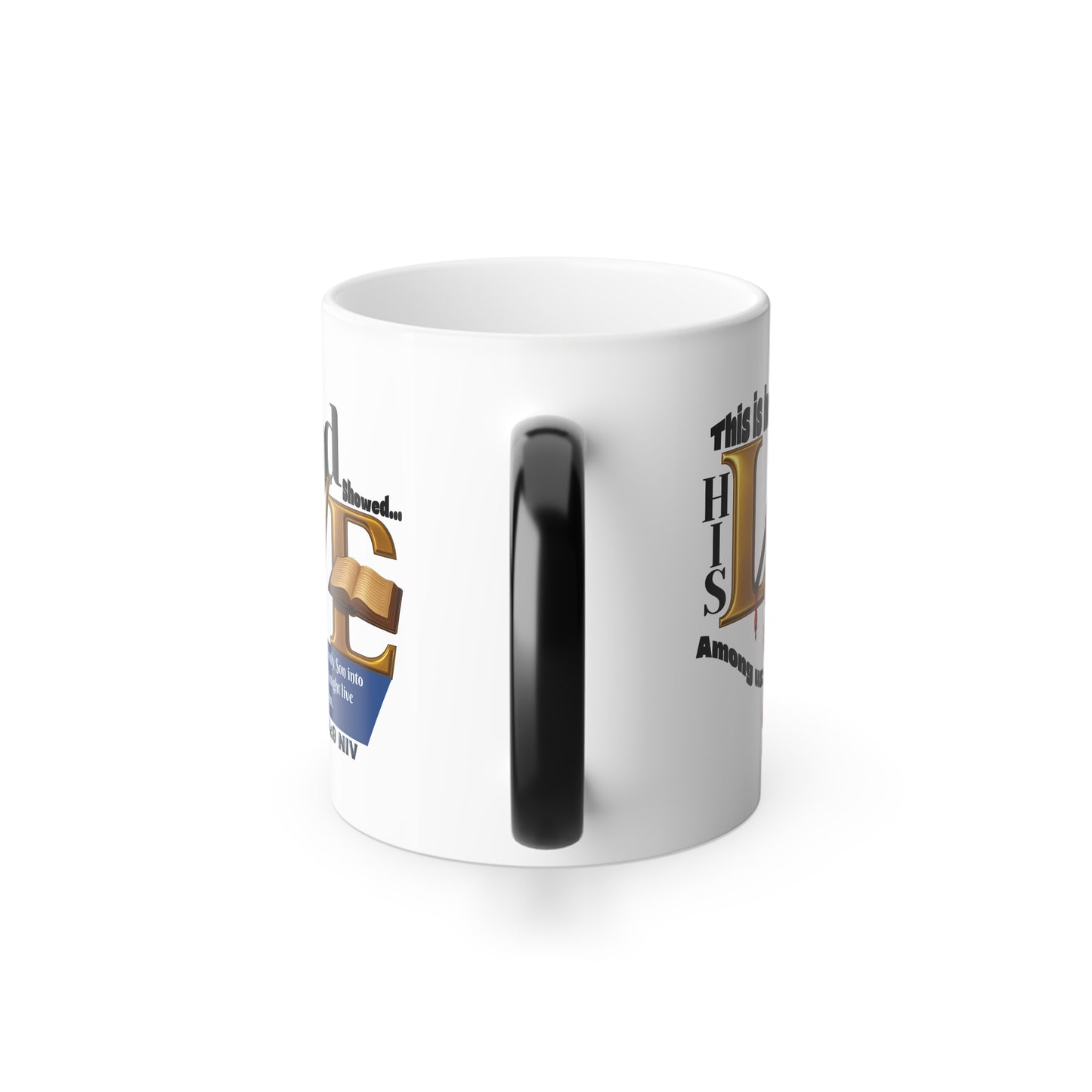 1st John 4:9, Faith-Inspired Color Morphing Mug, Perfect Gift for Coffee Lovers, Inspirational Drinkware, Christian Themed, Hot Beverage Mug, Color [...]